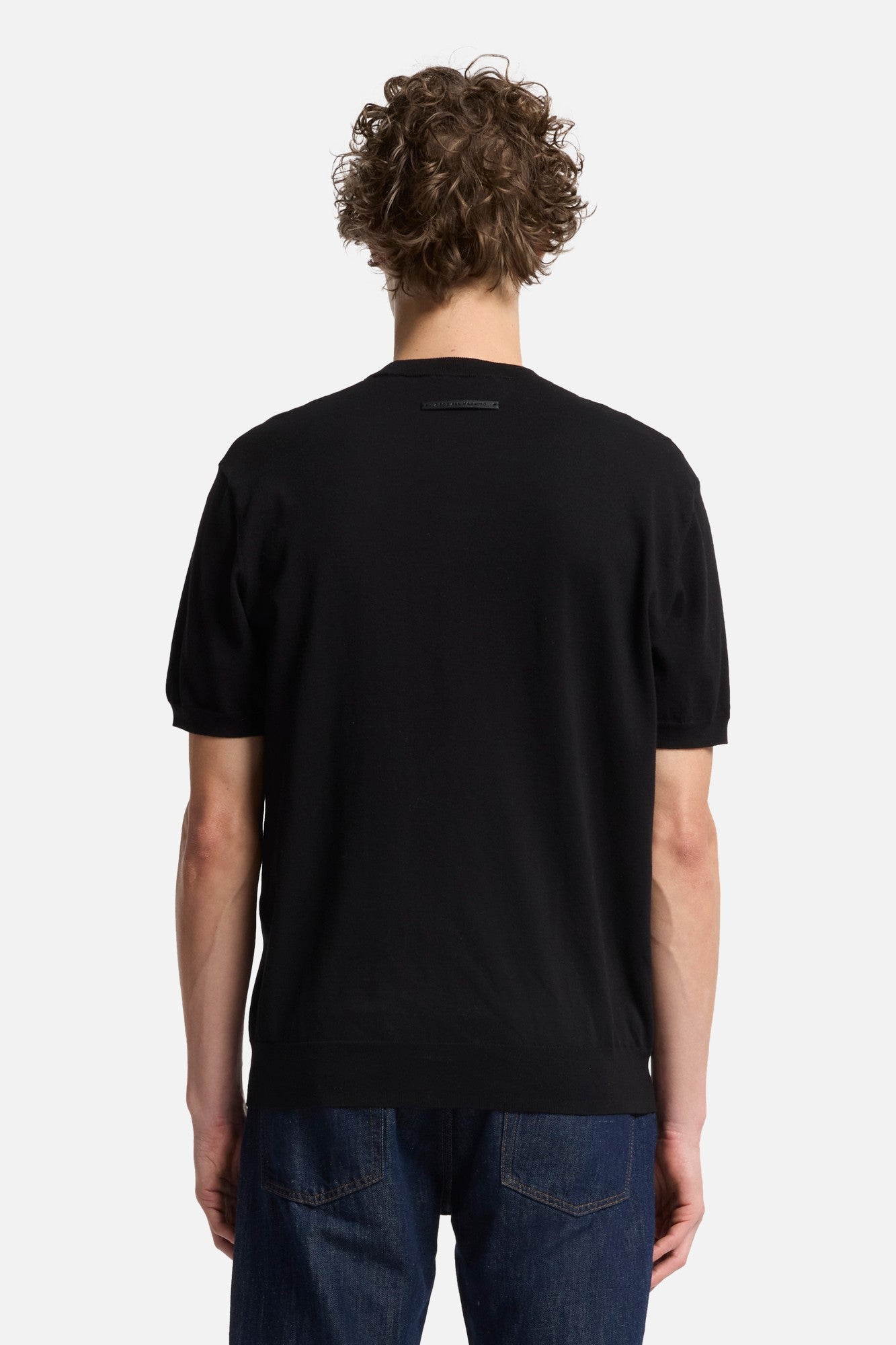 7-for-all-mankind-classic-cotton-kurzarm-pullover-schwarz-herren image 5