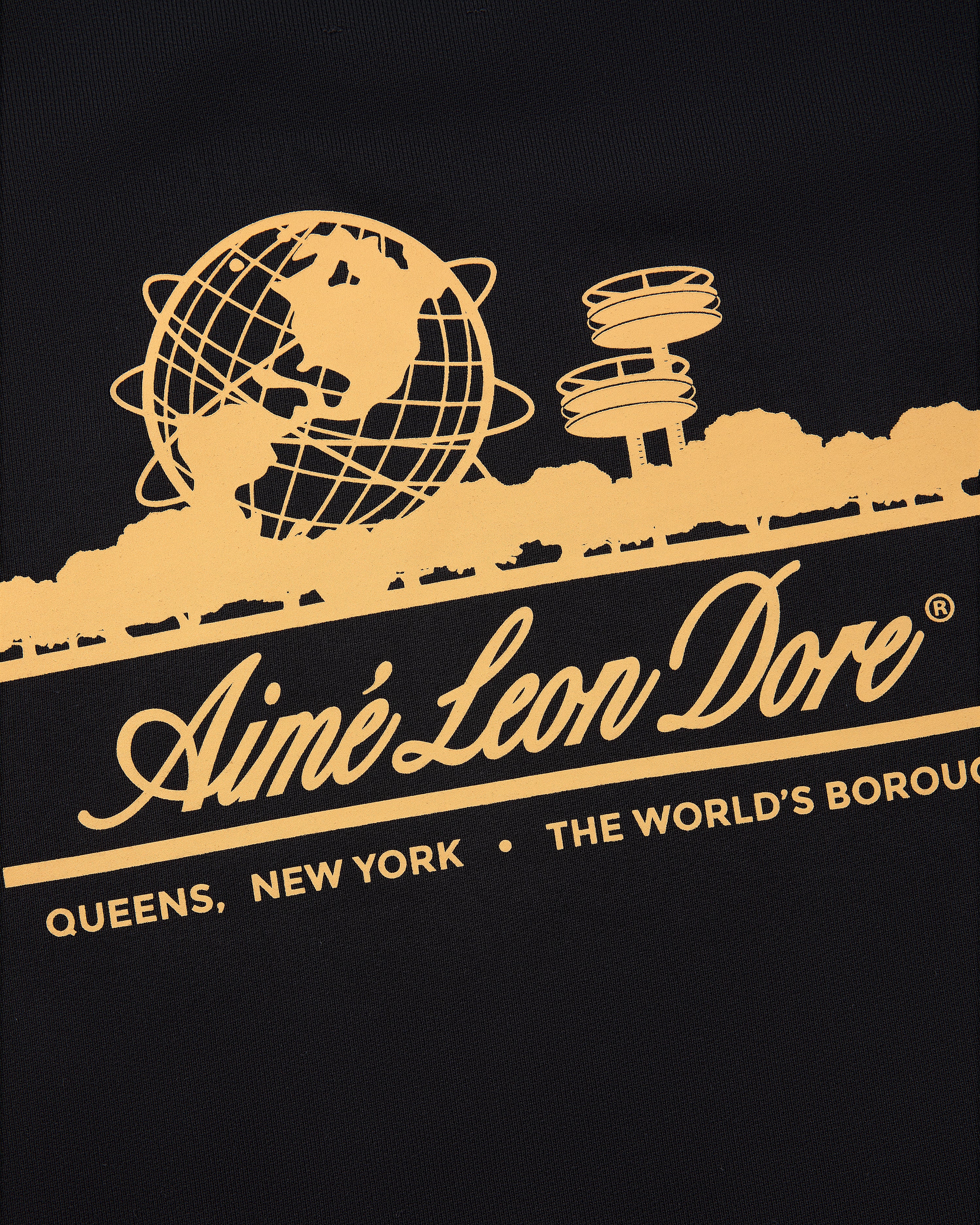 aim-leon-dore-unisphere-crewneck-sweatshirt-schwarz image 6