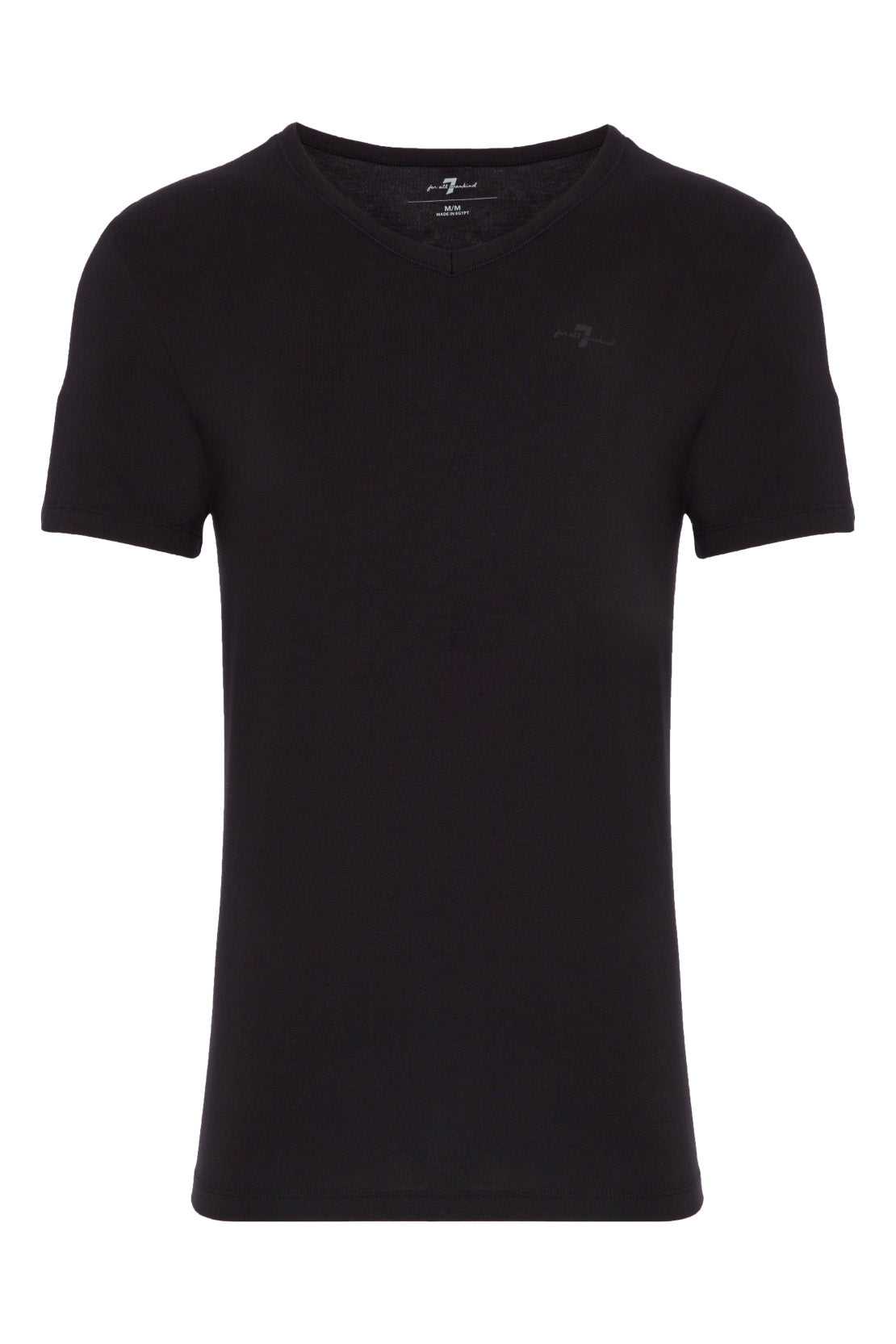 7-for-all-mankind-v-neck-tee-2-pack-t-shirt-in-black image 1