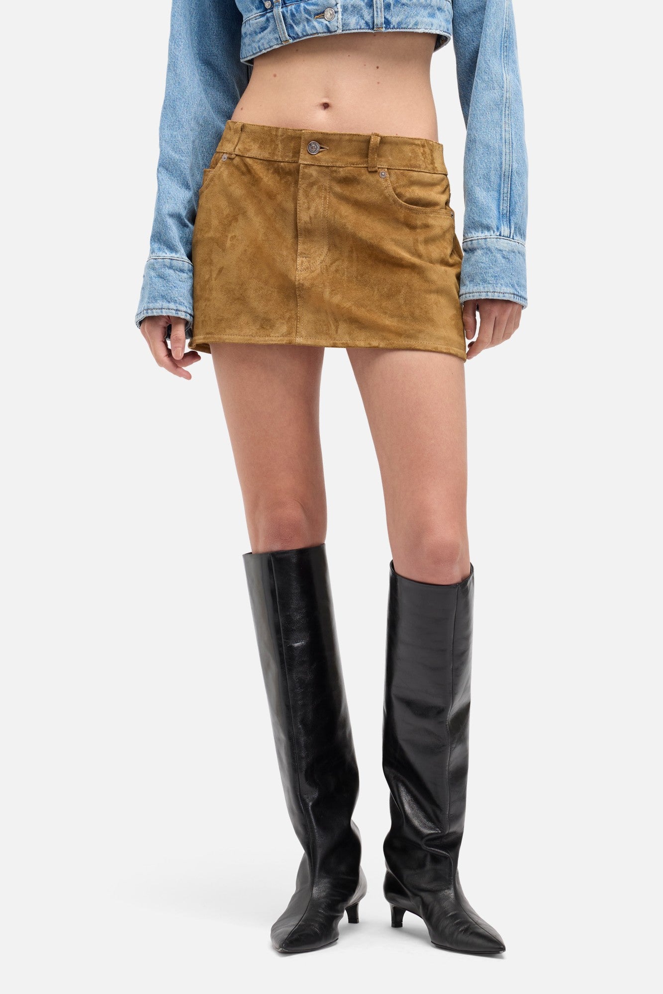 7-for-all-mankind-suede-mini-skirt-tobacco-minirock image 3