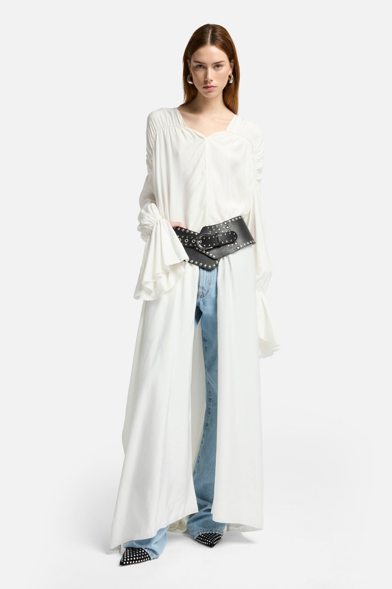 7-for-all-mankind-ariel-silk-blend-maxikleid-white image 2