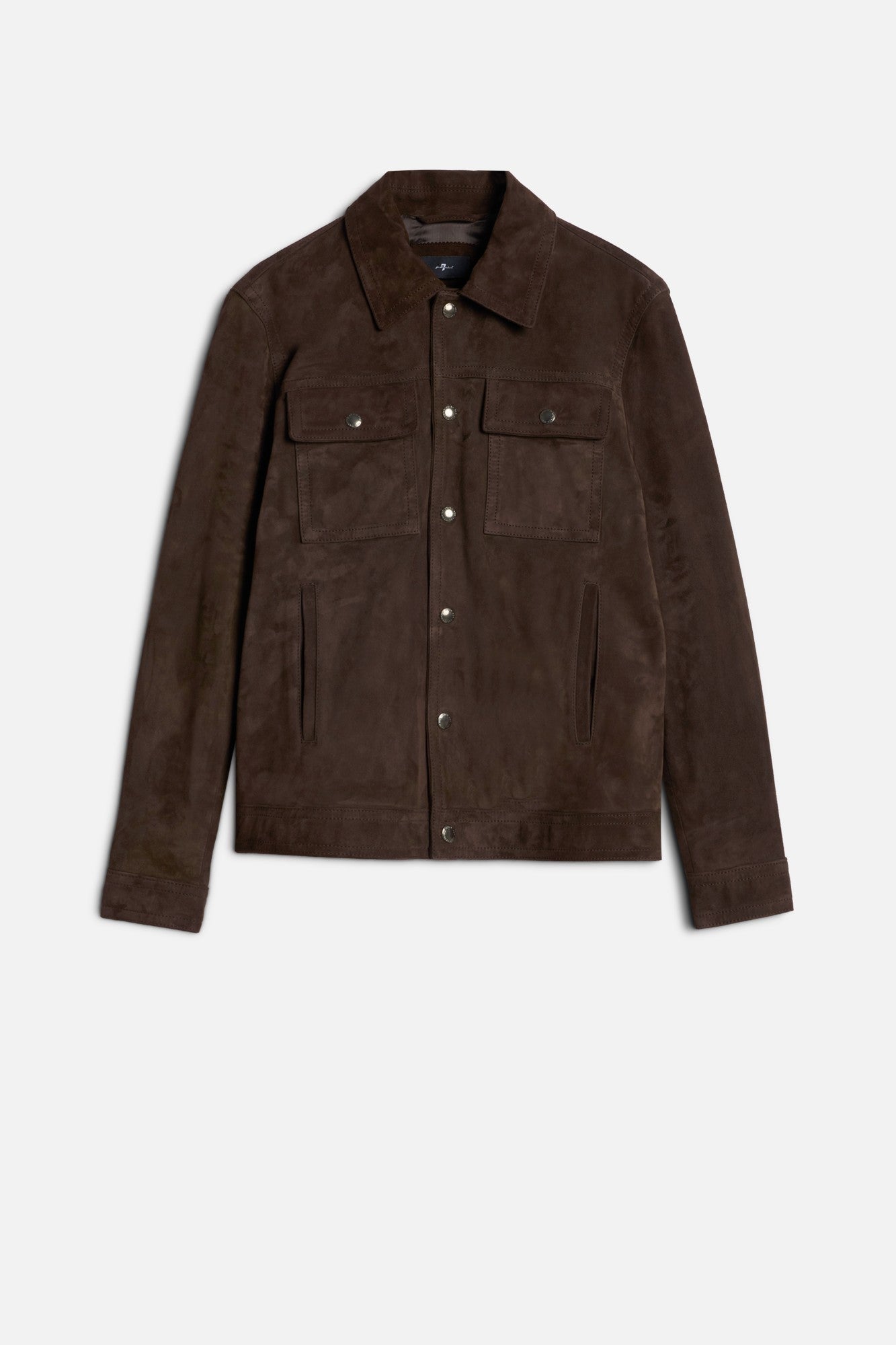 7-for-all-mankind-modern-trucker-jacket-italian-suede-espresso image 1