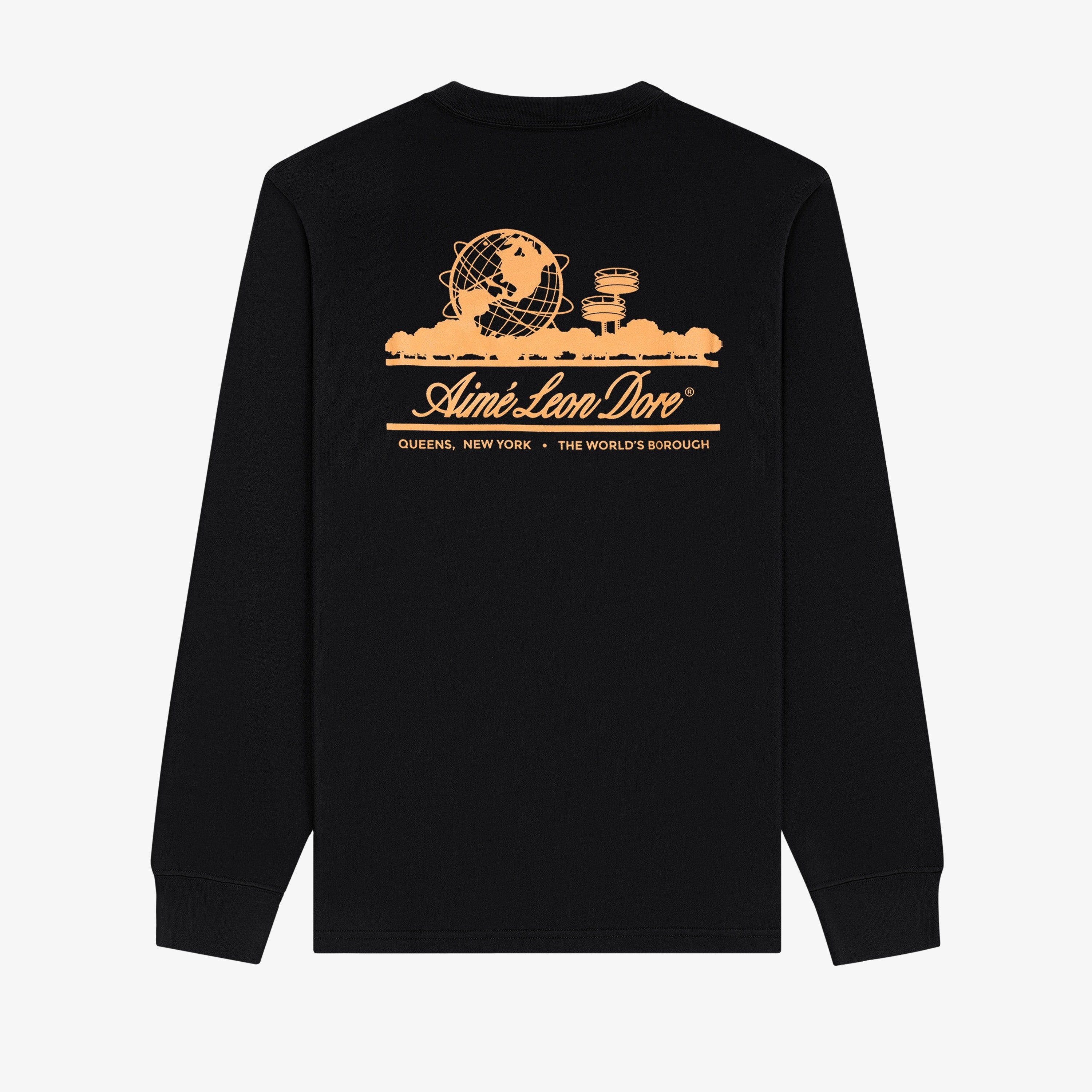 aim-leon-dore-long-sleeve-unisphere-tee-schwarz image 1