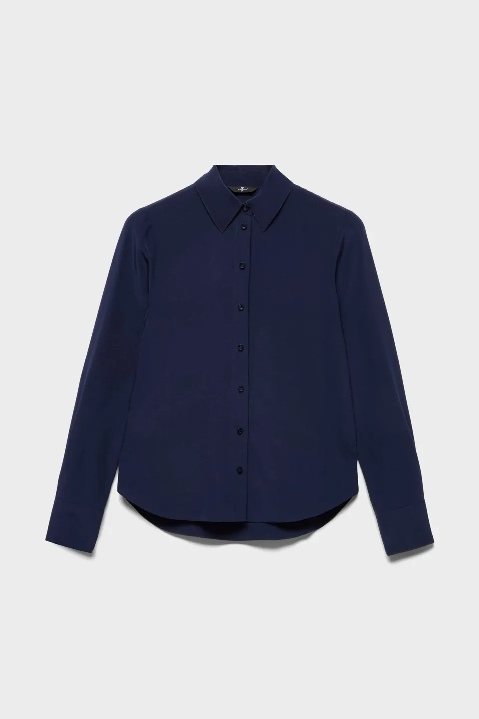 7-for-all-mankind-long-sleeve-slim-fit-bluse-silk-navy-blue image 1