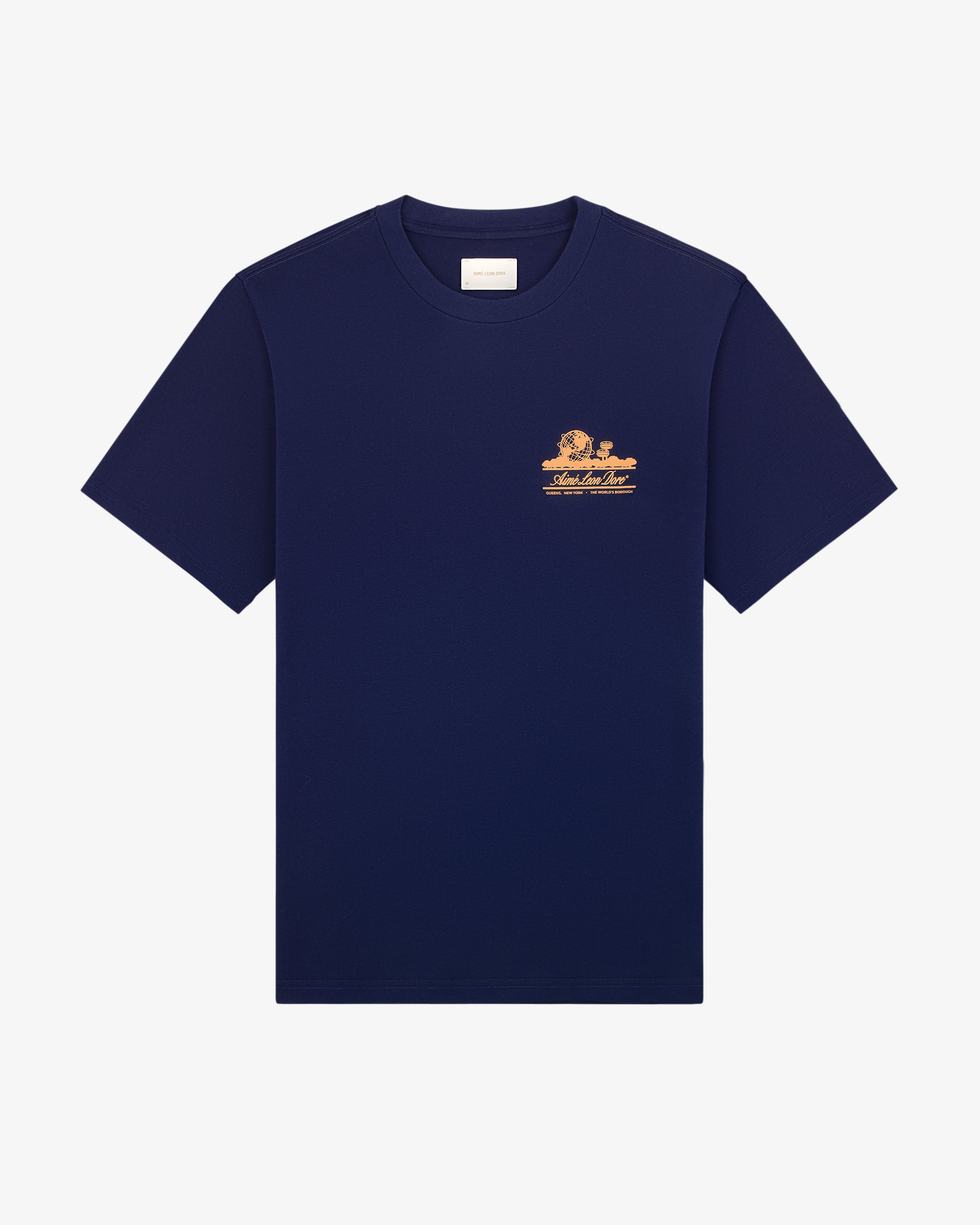 aim-leon-dore-unisphere-tee-navy-regular-fit image 5
