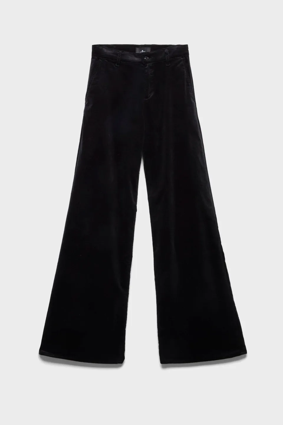 7-for-all-mankind-lotta-wide-leg-hose-samt-schwarz-damen image 1
