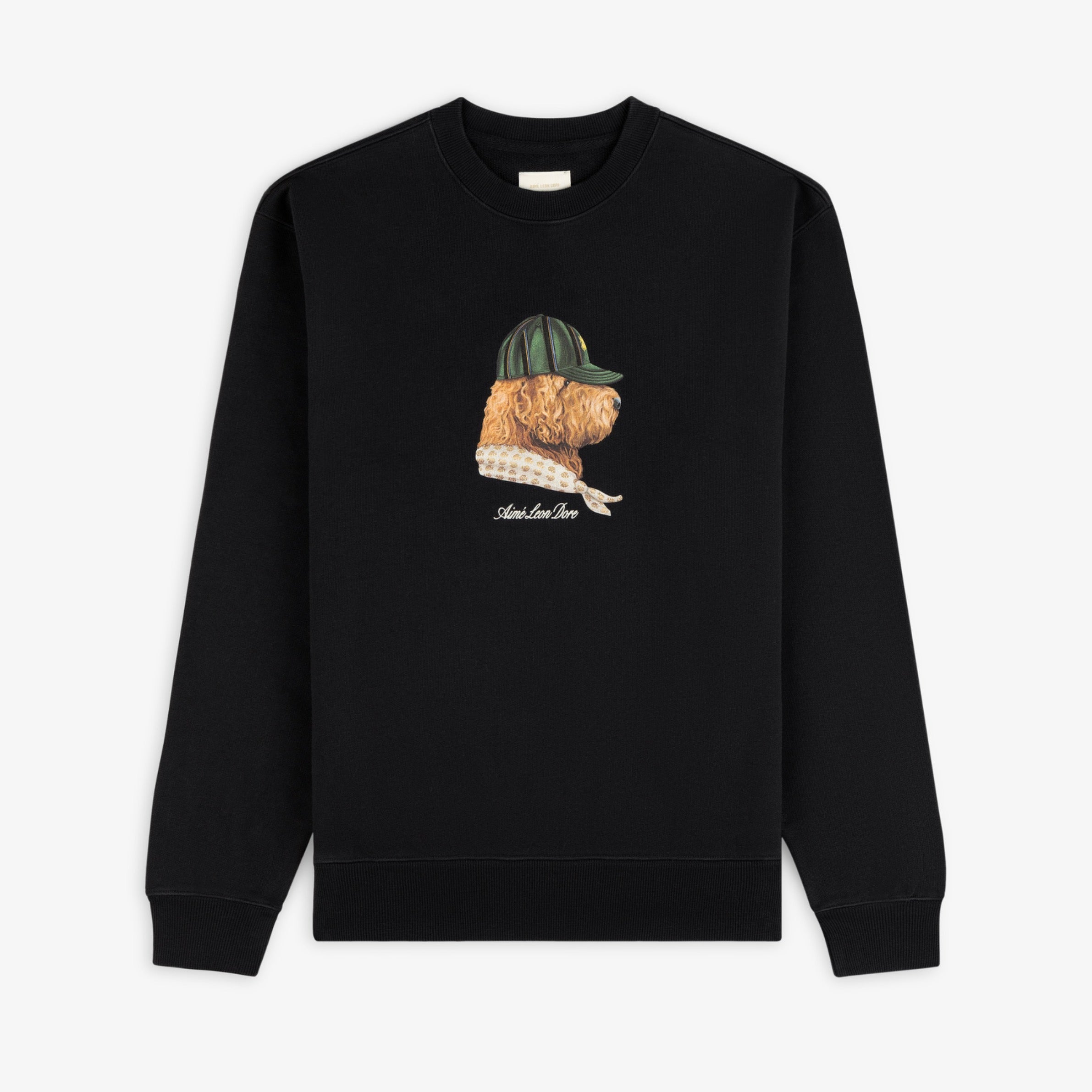 aim-leon-dore-buddy-crewneck-sweatshirt-schwarz image 1