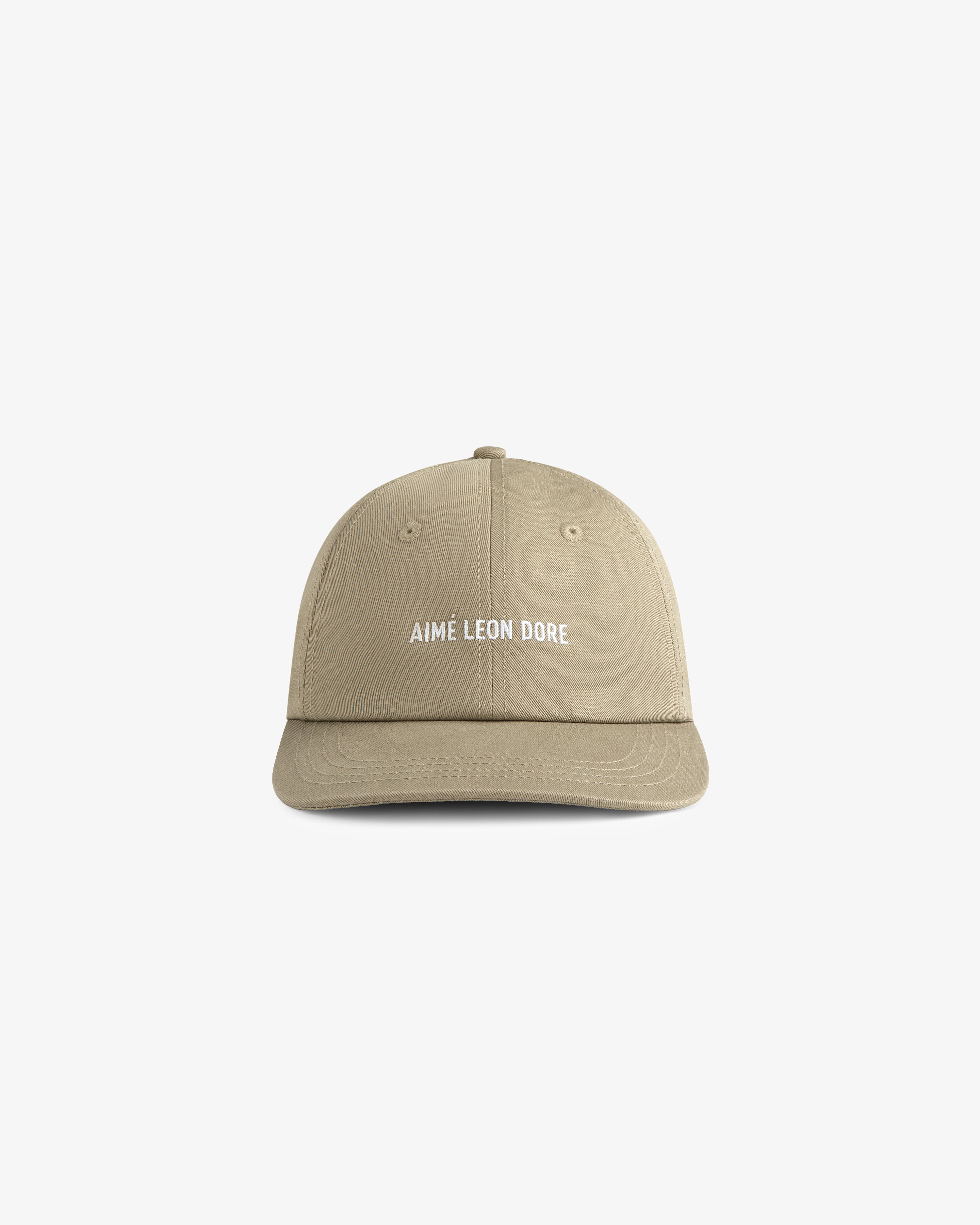 aim-leon-dore-core-logo-hat-tan-strapback-cap image 2