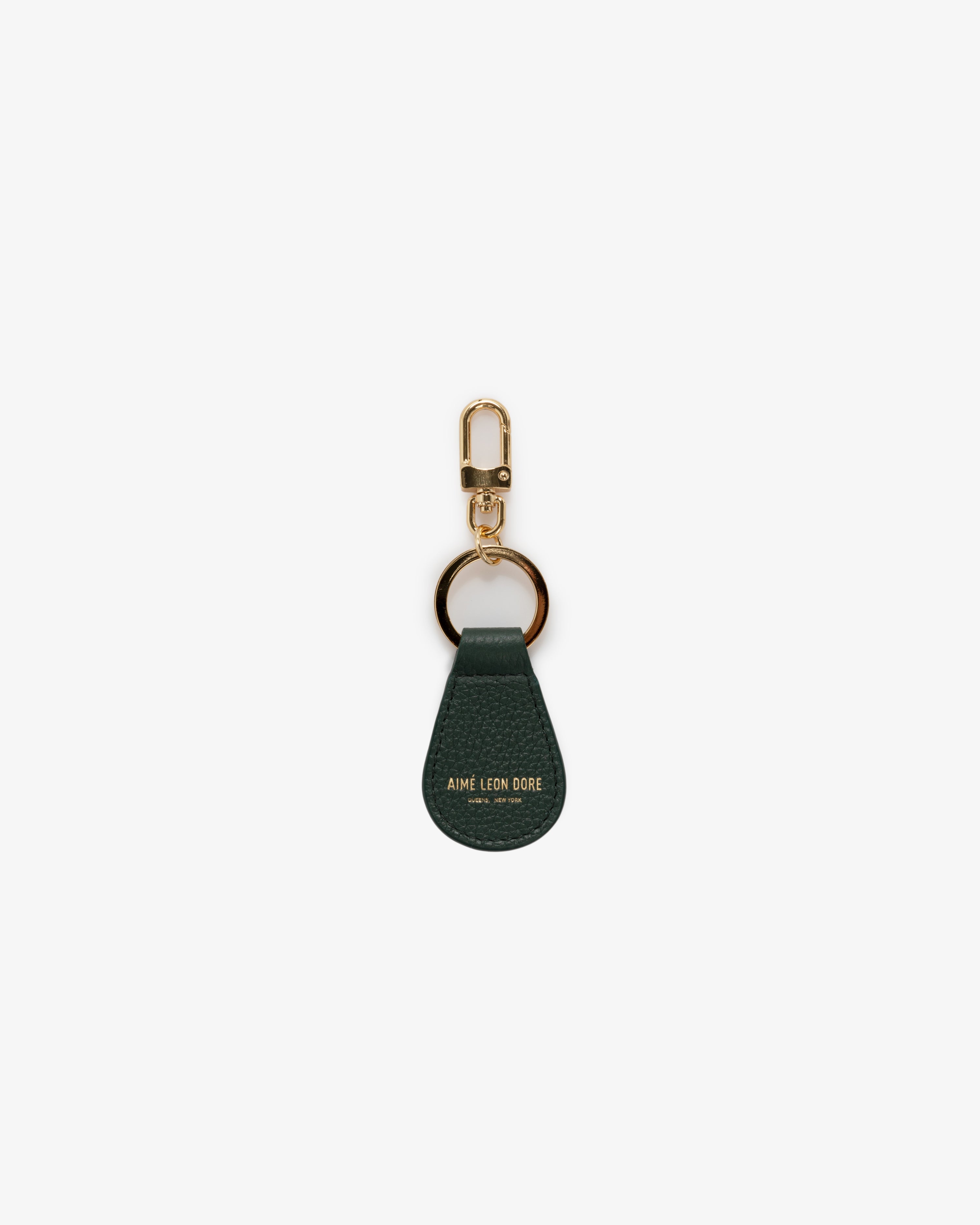 aim-leon-dore-leather-key-fob-schl-sselanh-nger-aus-kalbsleder-in-gr-n image 2