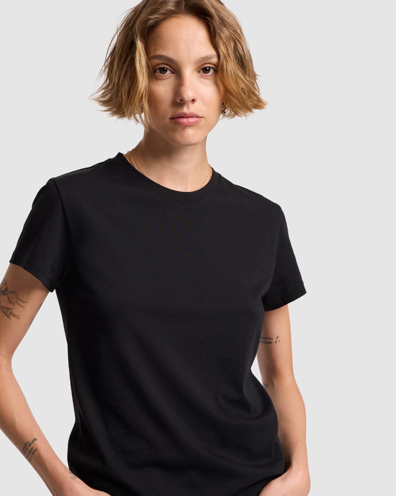 7-for-all-mankind-basic-tee-black-damen-t-shirt image 3