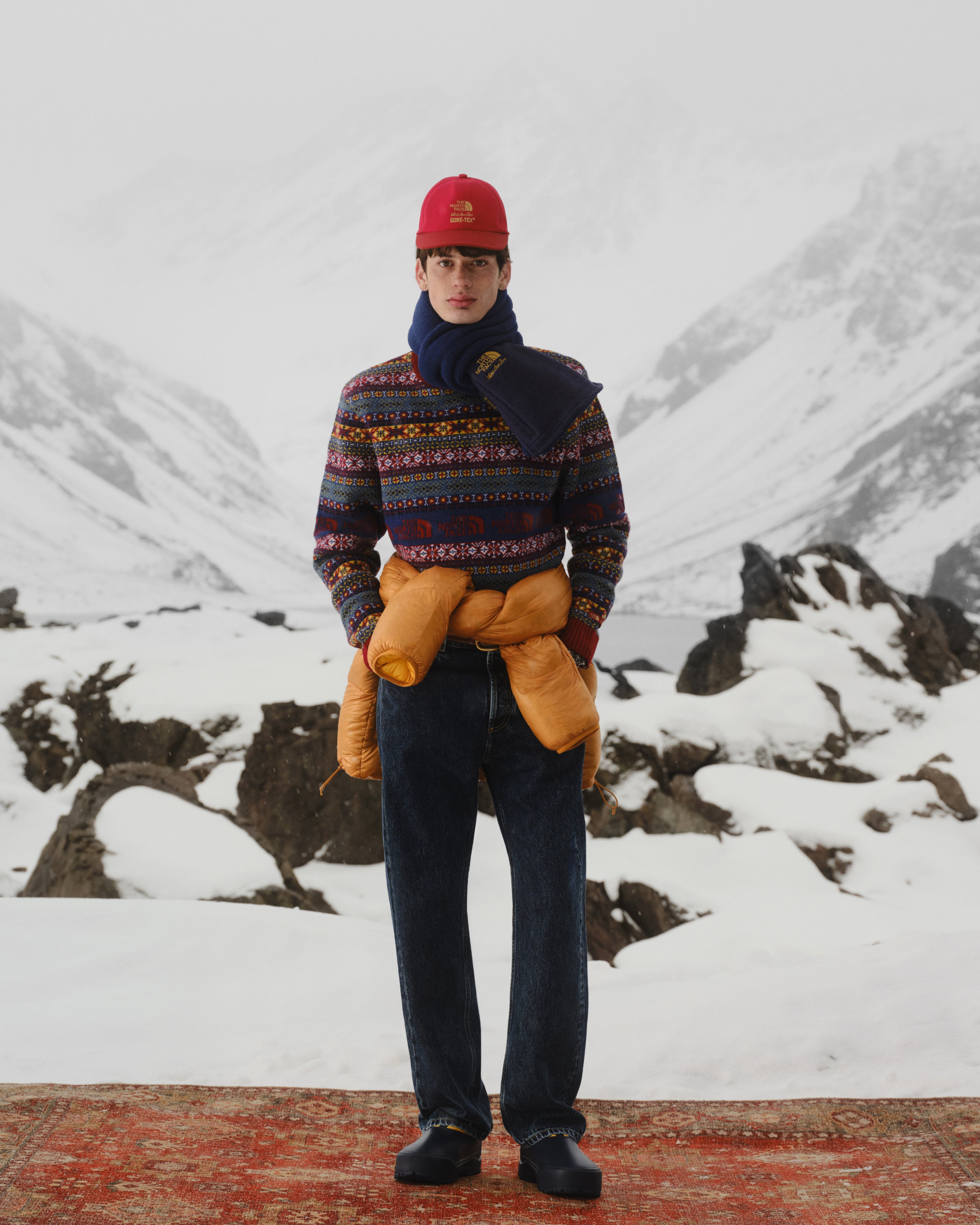 ald-the-north-face-denali-fleece-schal-blau image 3