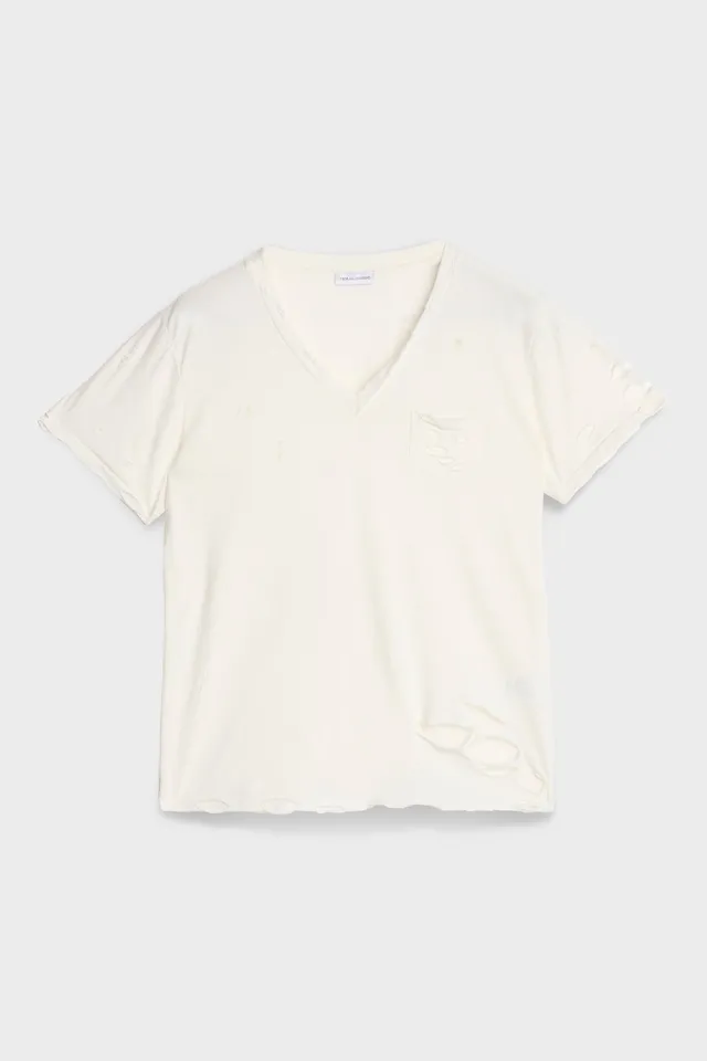 7-for-all-mankind-v-neck-pocket-tee-jersey-shell-damen image 1