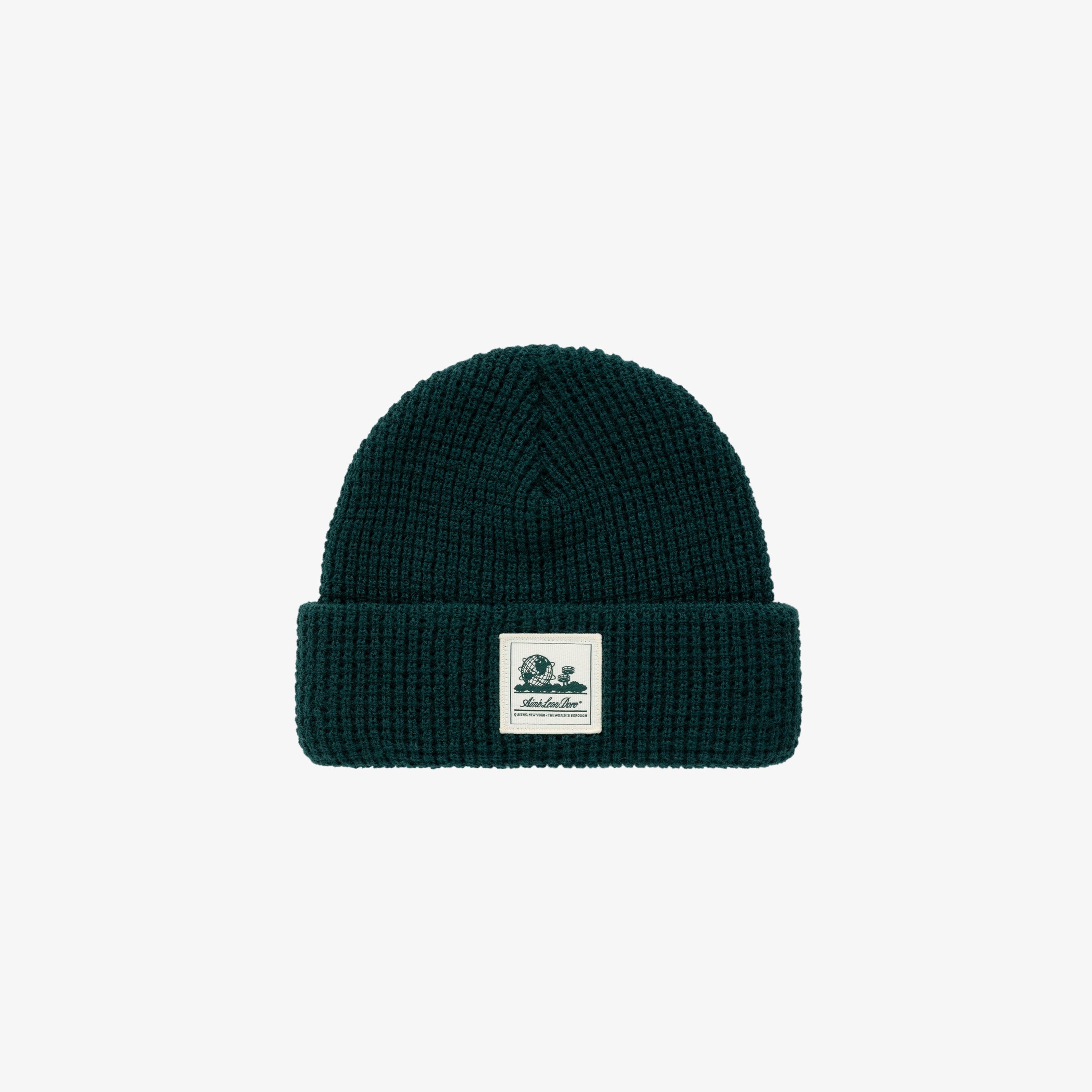 aim-leon-dore-waffle-knit-beanie-m-tze-gr-n image 1