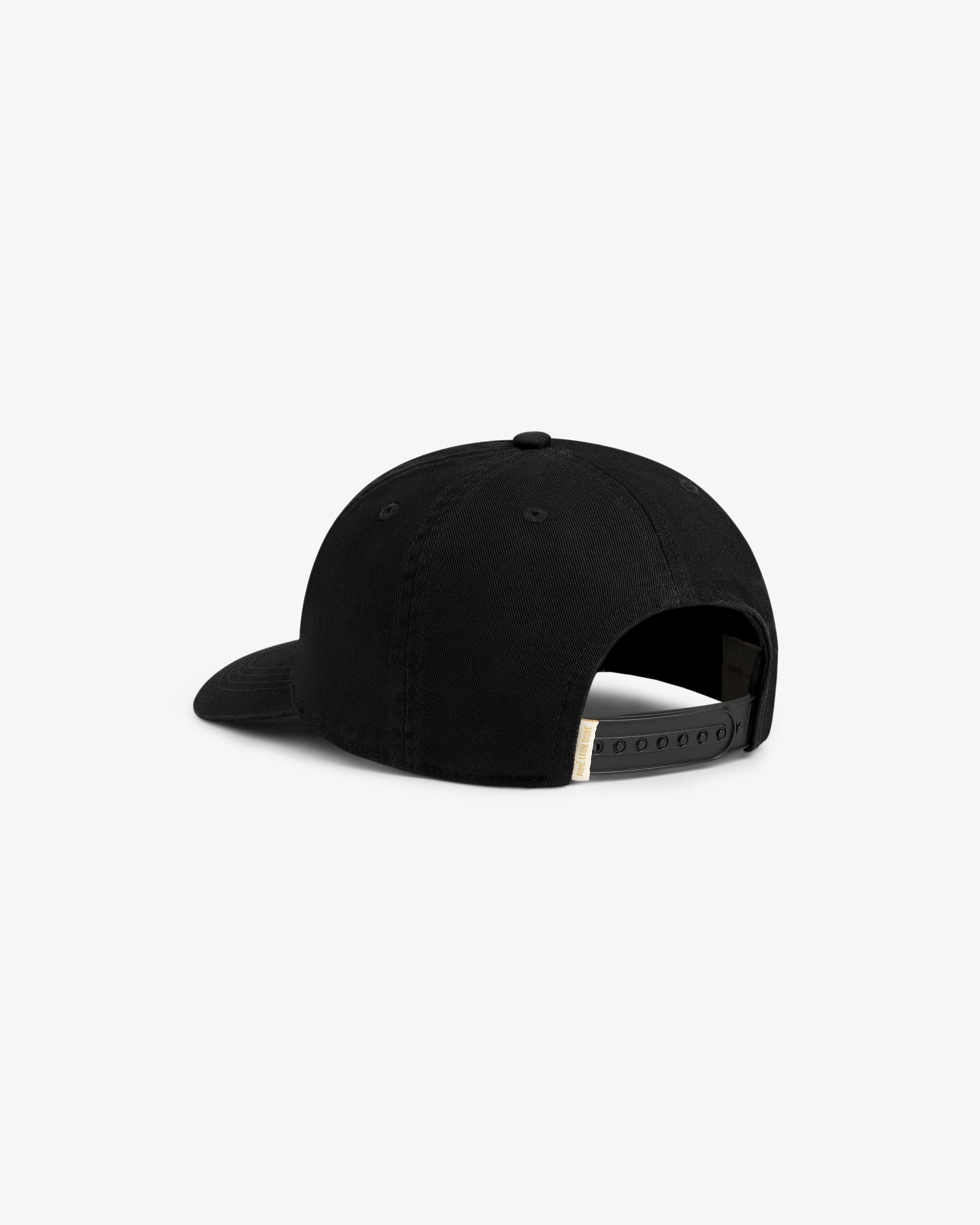 aim-leon-dore-micro-logo-hat-black-5-panel-snapback image 4