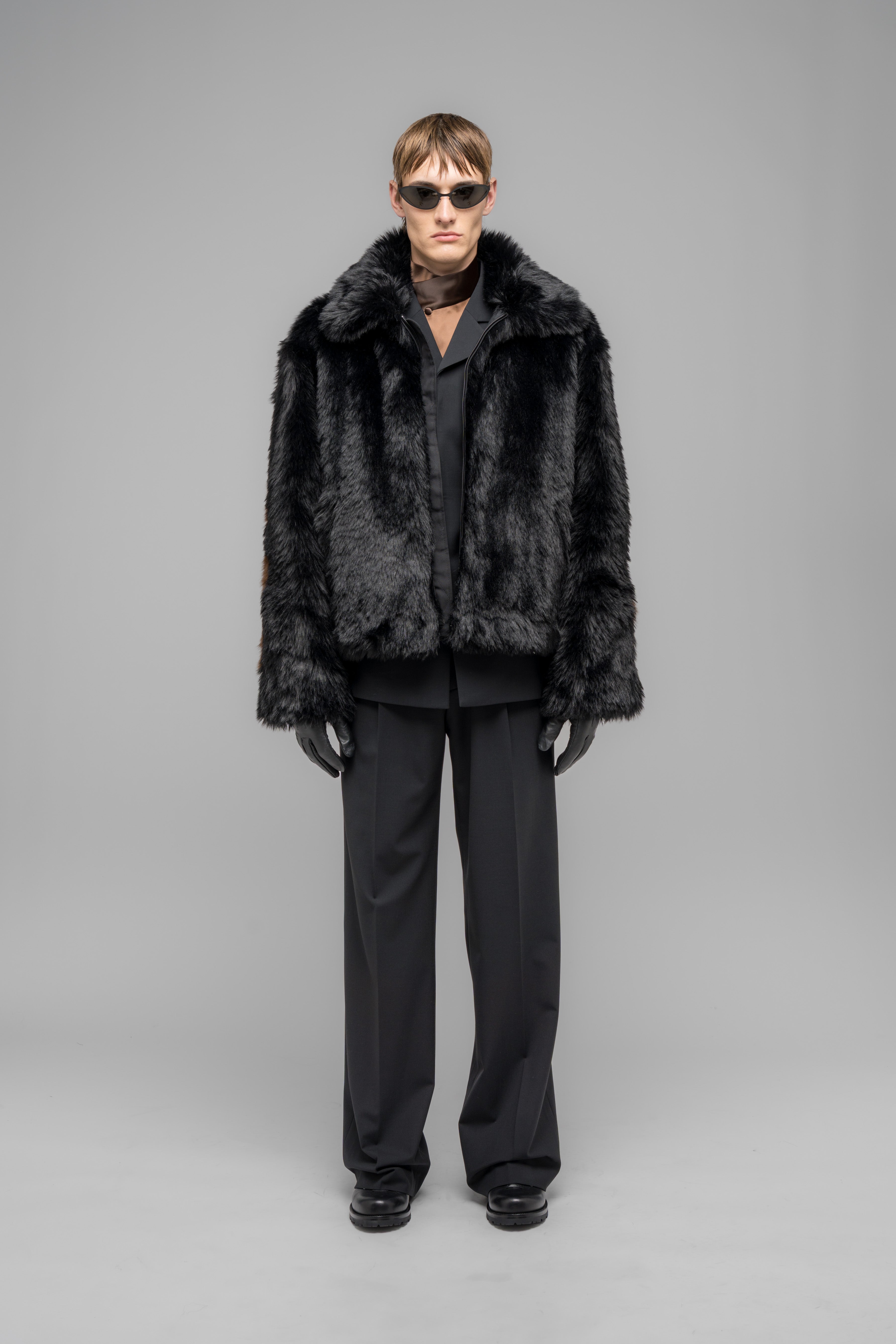 032c-muddy-faux-fur-blouson-jacke image 1