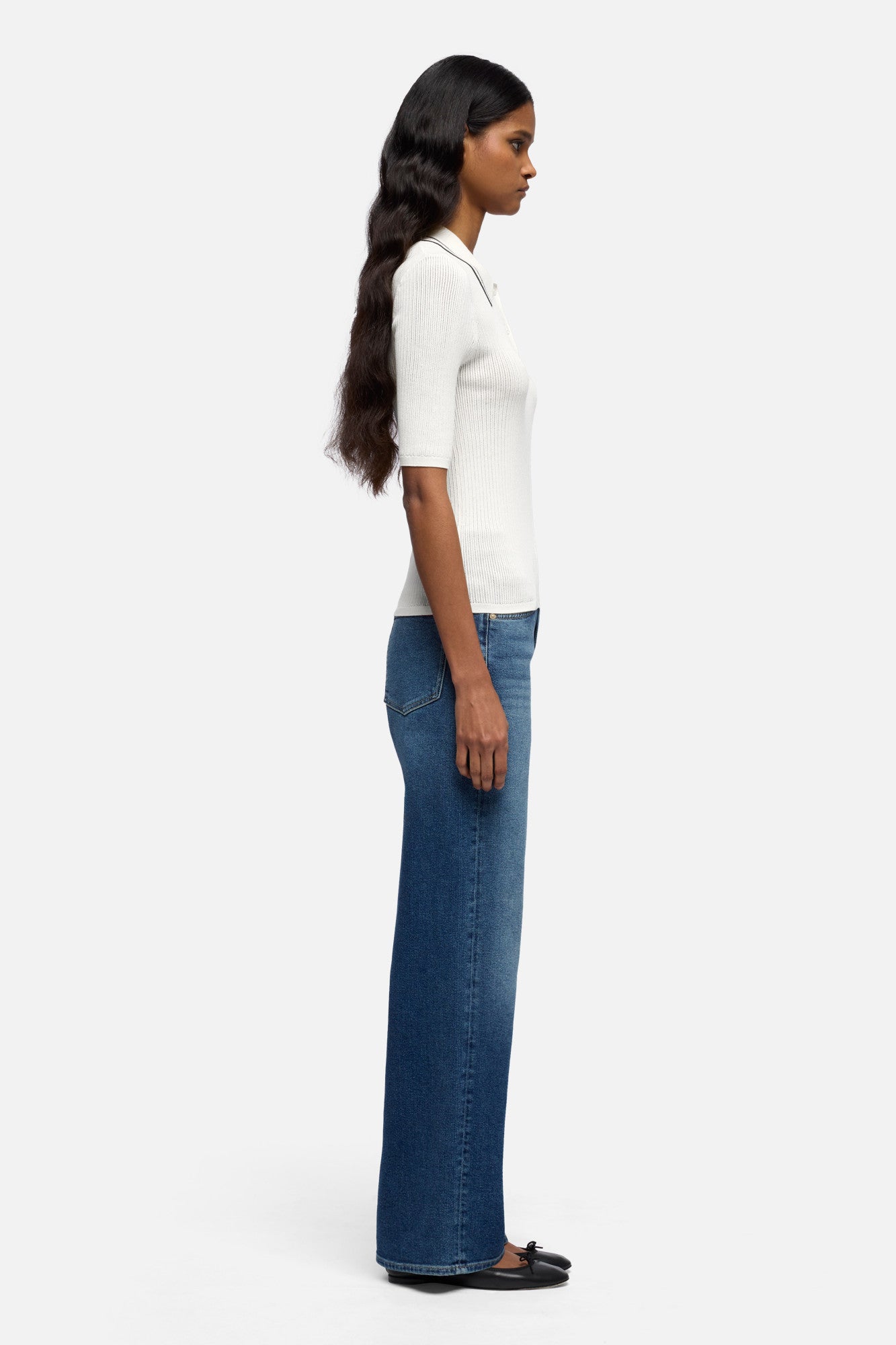 7-for-all-mankind-piped-collar-polo-damen-shirt-wei image 6