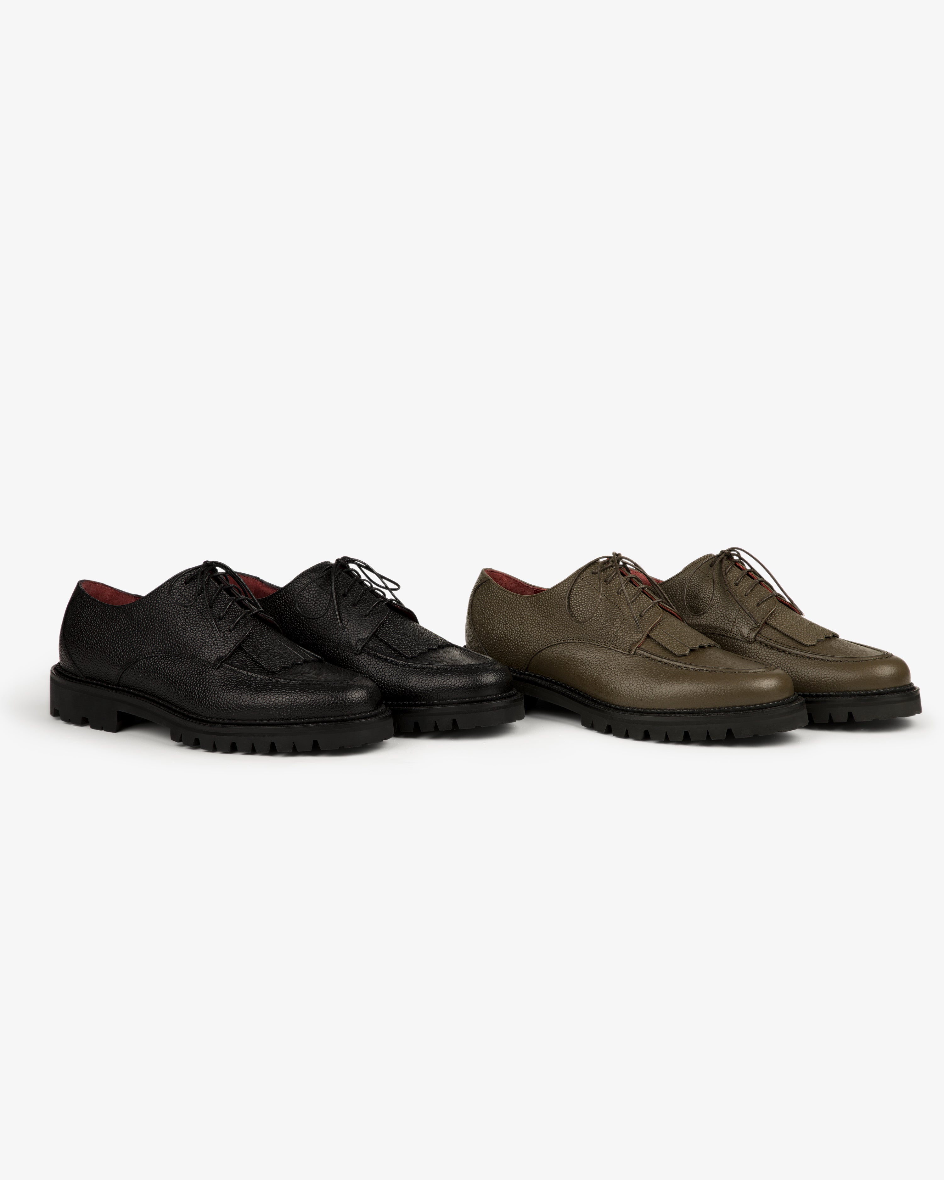 aim-leon-dore-leather-lug-sole-derby-lederschuhe-schwarz image 3