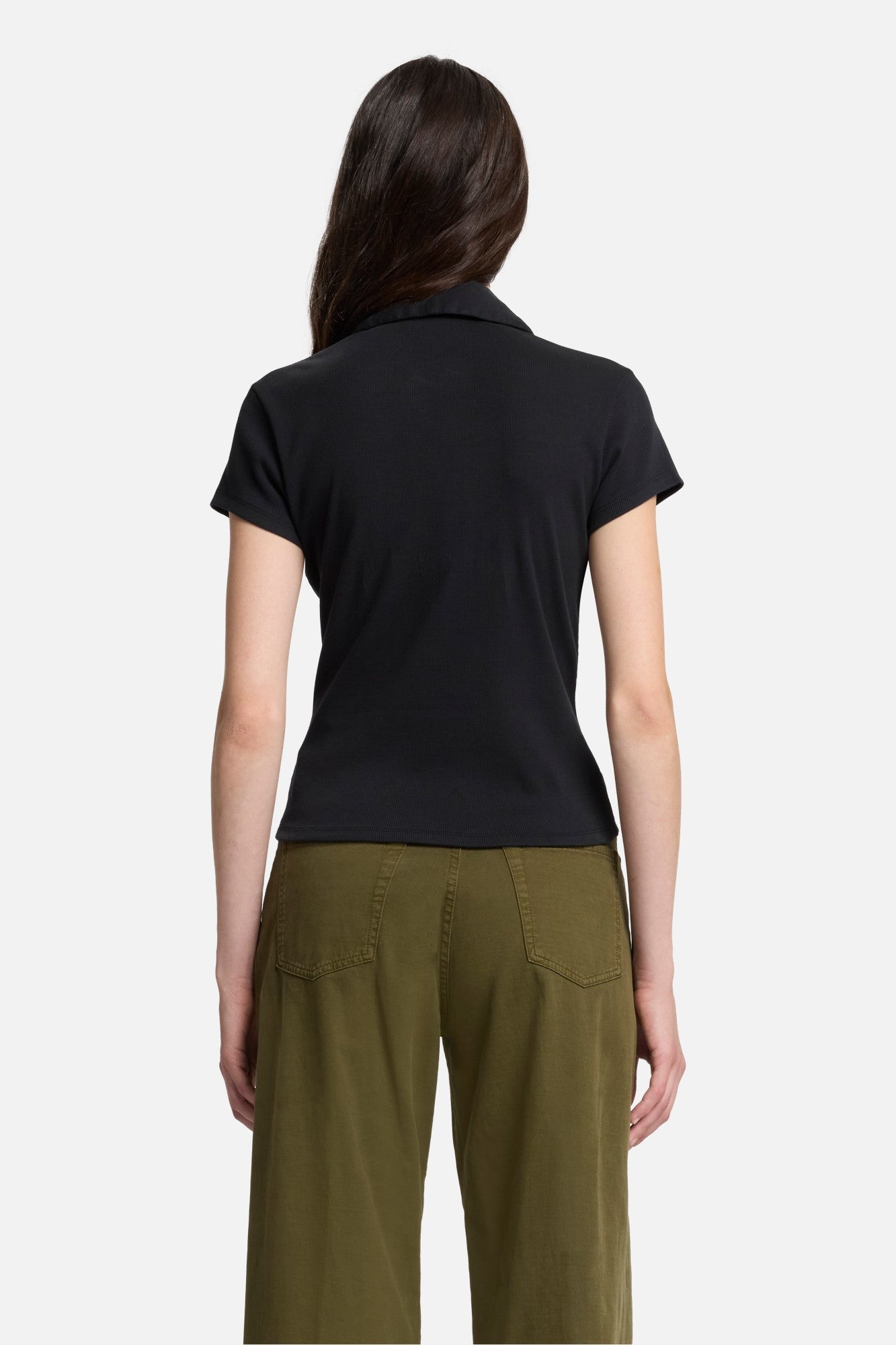 7-for-all-mankind-ribbed-henley-polo-black-top image 5