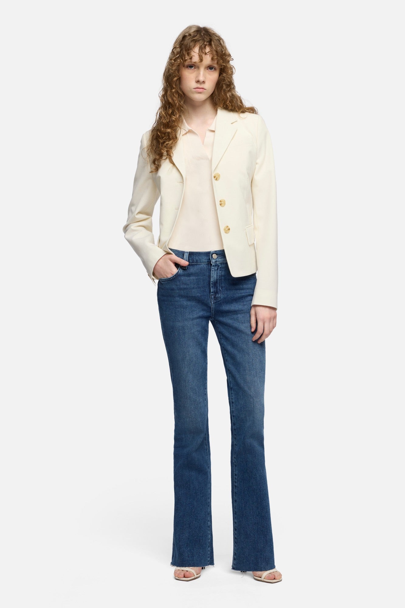 7-for-all-mankind-short-sleeve-polo-sweater-glaze-damen image 2