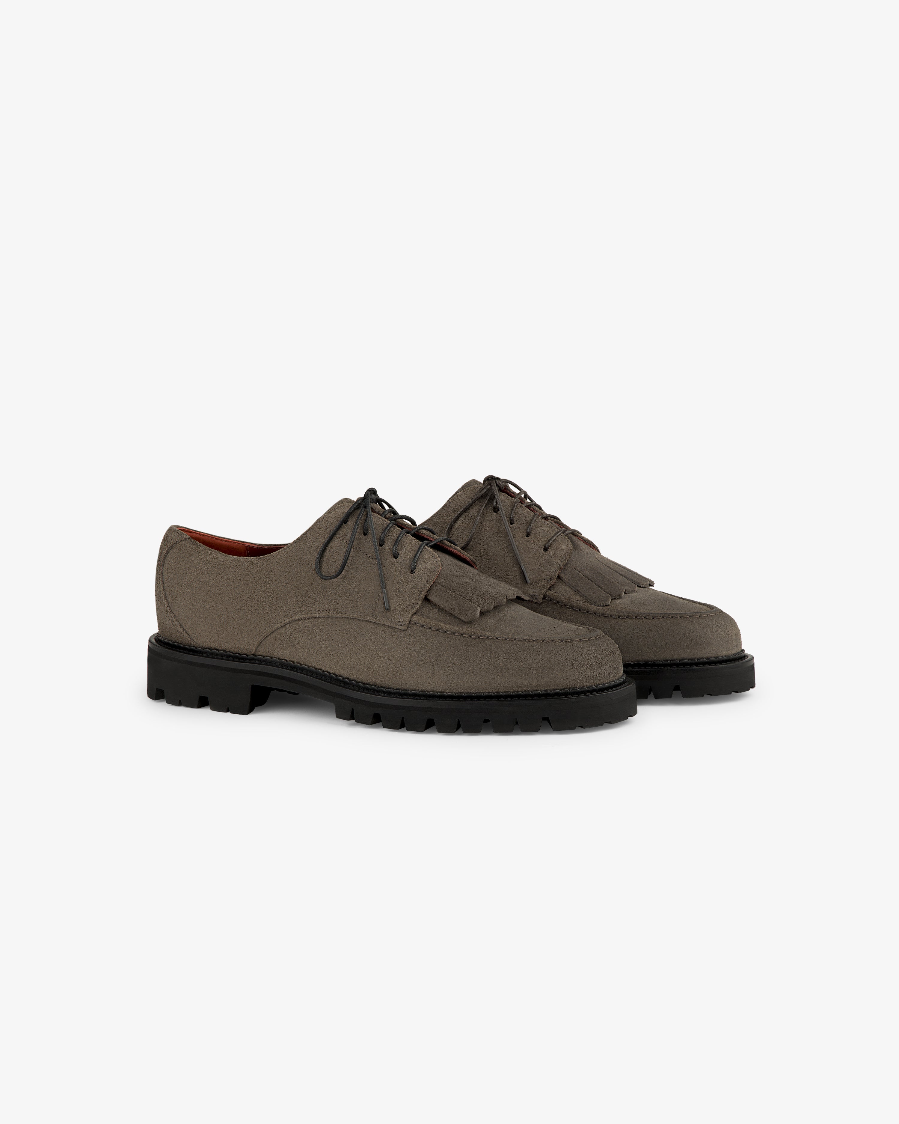 aim-leon-dore-suede-lug-sole-derby-braun image 2
