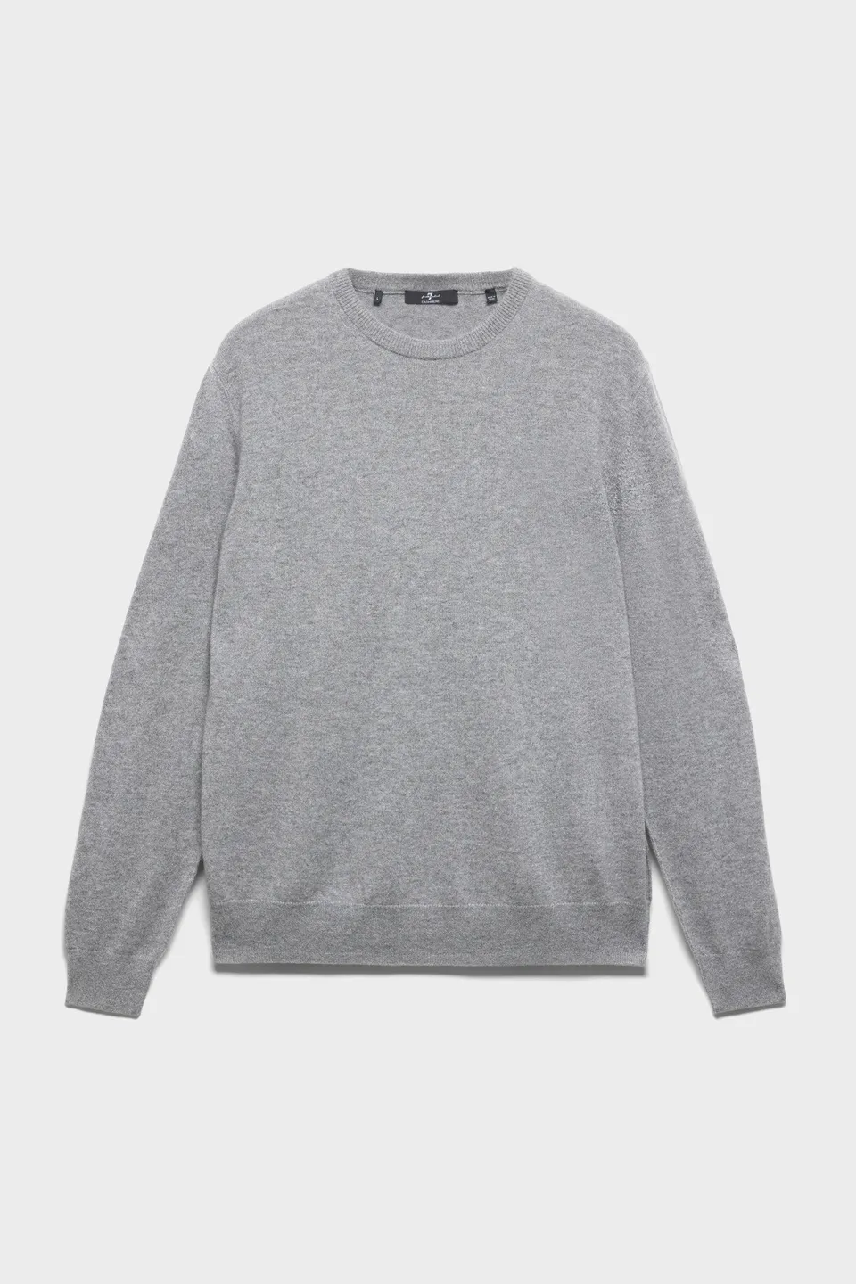 7-for-all-mankind-crewneck-sweater-cashmere-slate-herren image 1