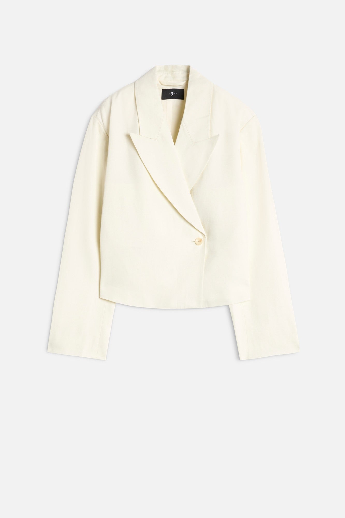 7-for-all-mankind-cropped-leinen-blazer-ivory-damen-tailliert image 1