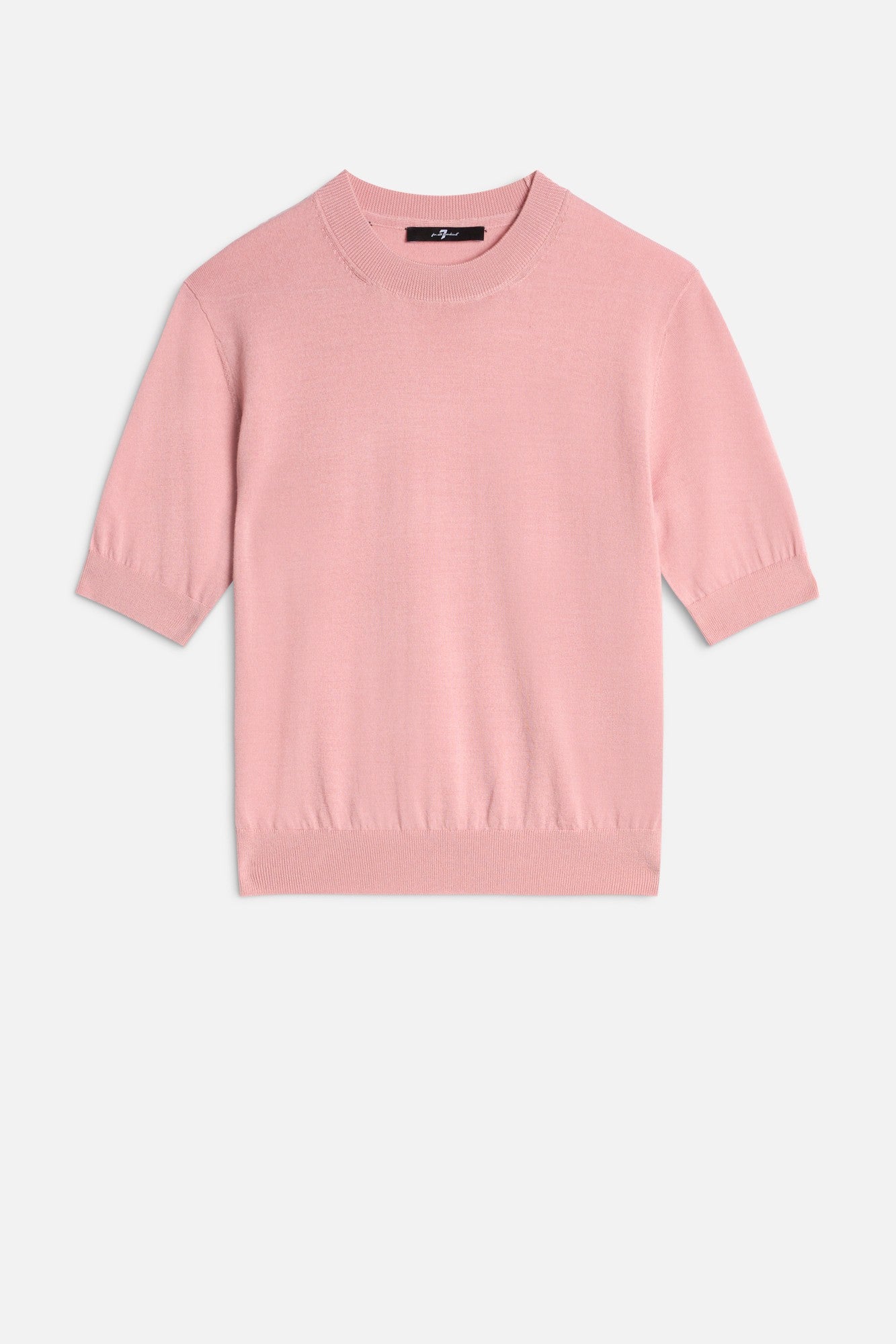 7-for-all-mankind-wool-kurzarm-pullover-pink image 1
