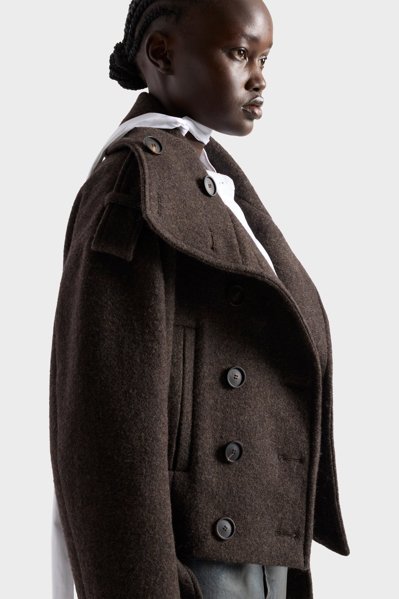 7-for-all-mankind-double-breasted-high-neck-kurzmantel-wool-chestnut image 6