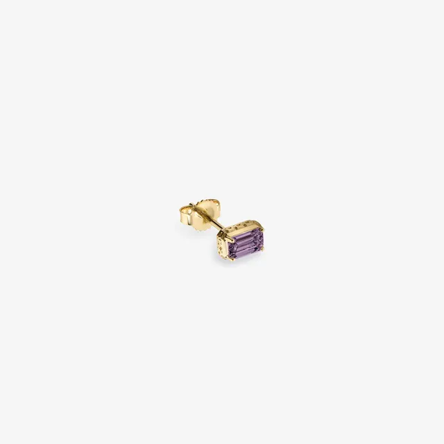 aim-leon-dore-14kt-gold-amethyst-ohrring-einzel image 1