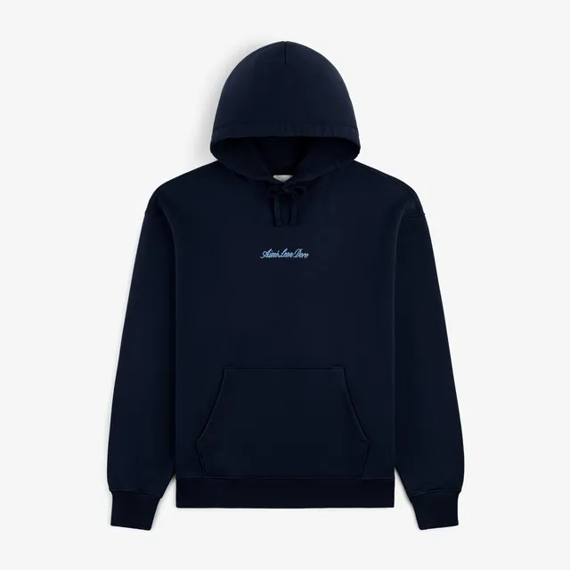 aim-leon-dore-embroidered-logo-hoodie-navy-hoodie image 1