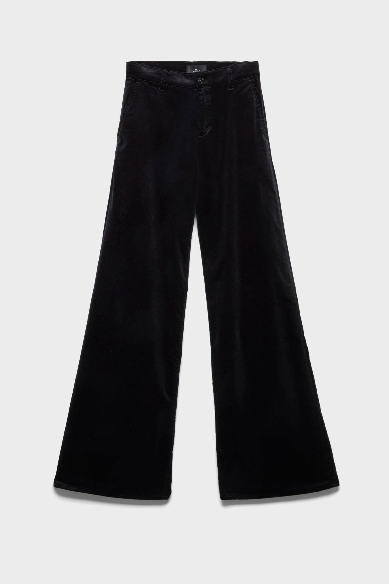 7-for-all-mankind-lotta-wide-leg-hose-samt-schwarz-damen image 1