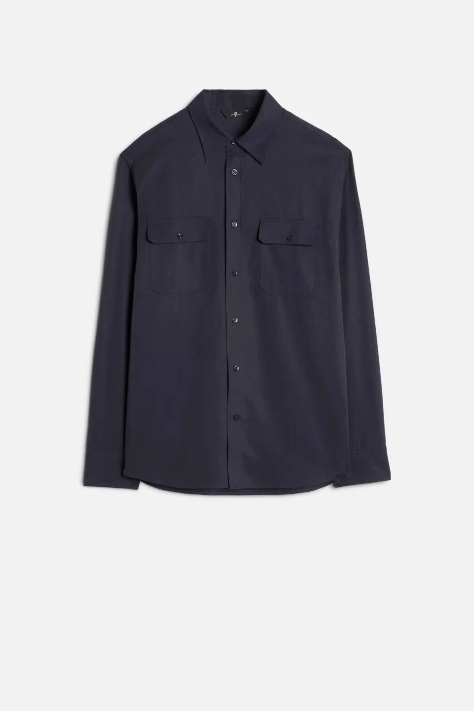 7-for-all-mankind-fluid-military-shirt-navy-herren image 1