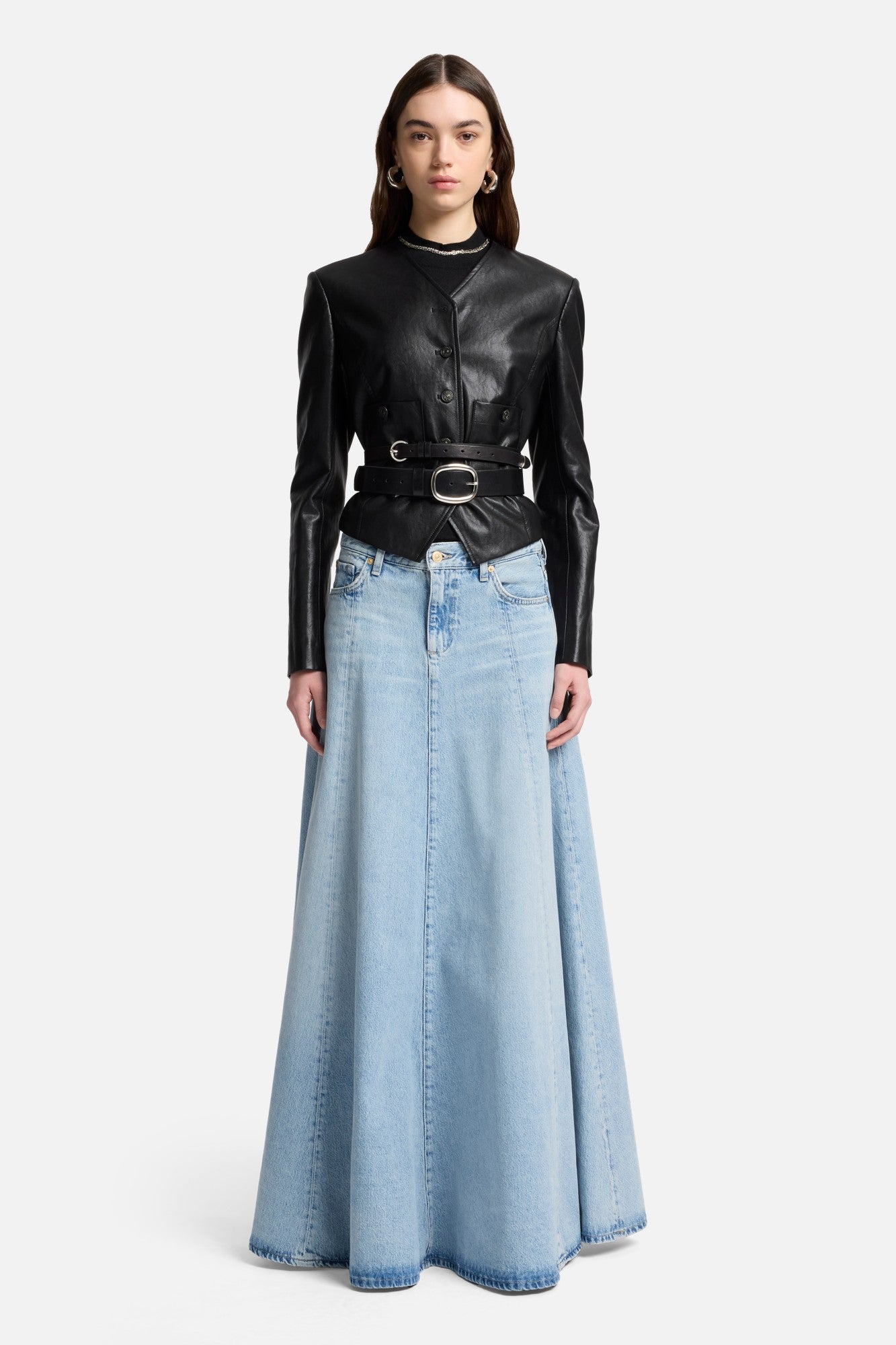 7-for-all-mankind-drama-skirt-denim-maxirock-september image 2