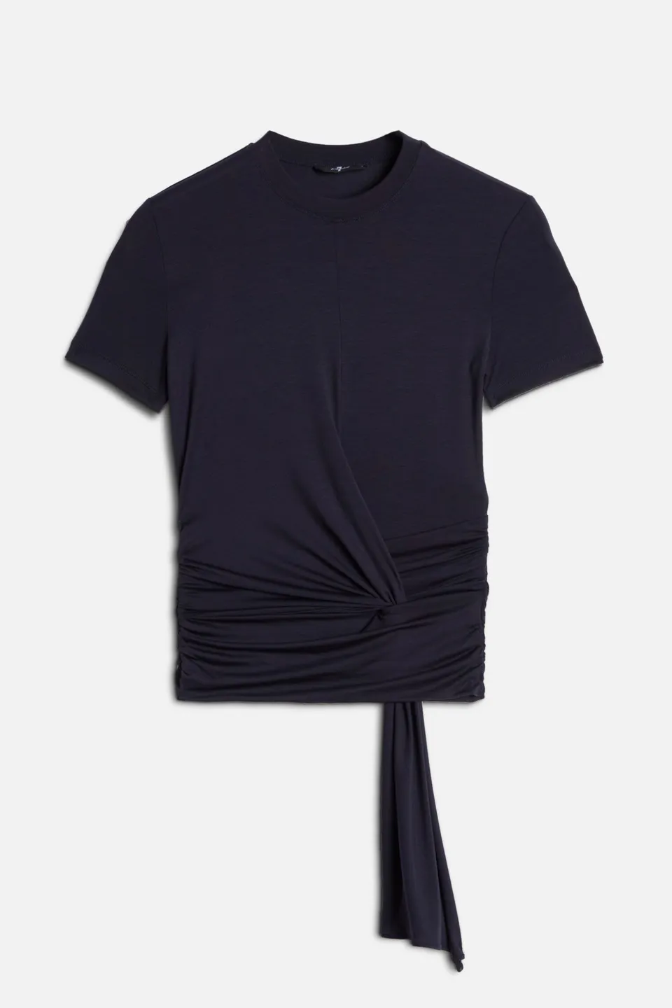 7-for-all-mankind-fitted-twist-tee-lyocell-navy-t-shirt image 1
