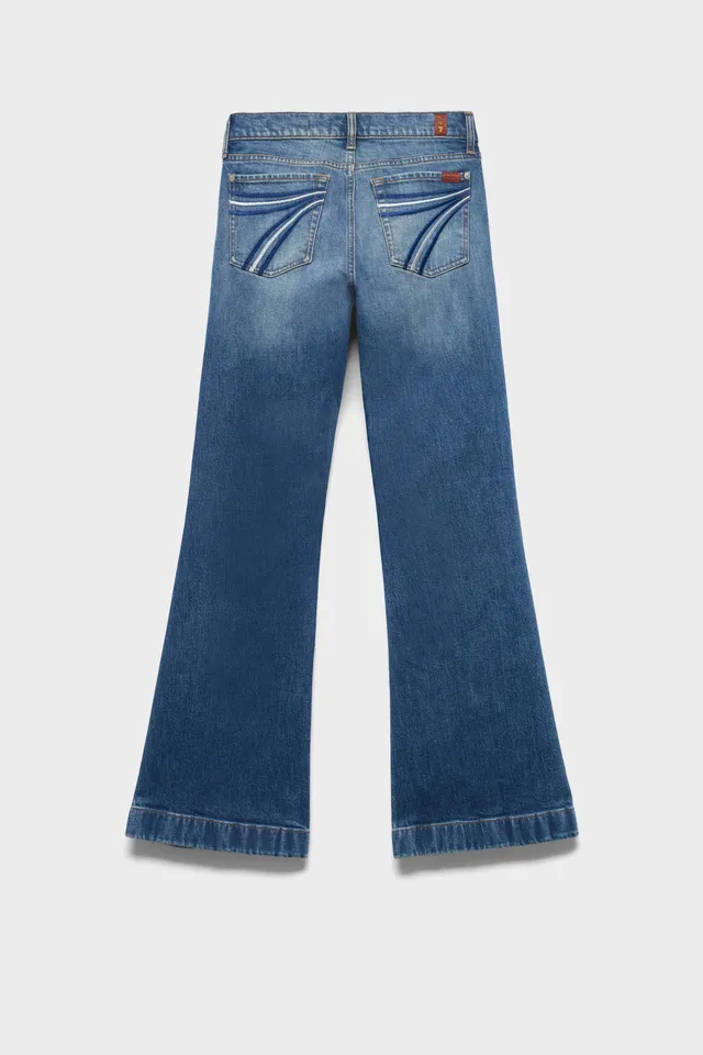 7-for-all-mankind-tailorless-dojo-jeans-denim-bluefern-flare-damen image 1