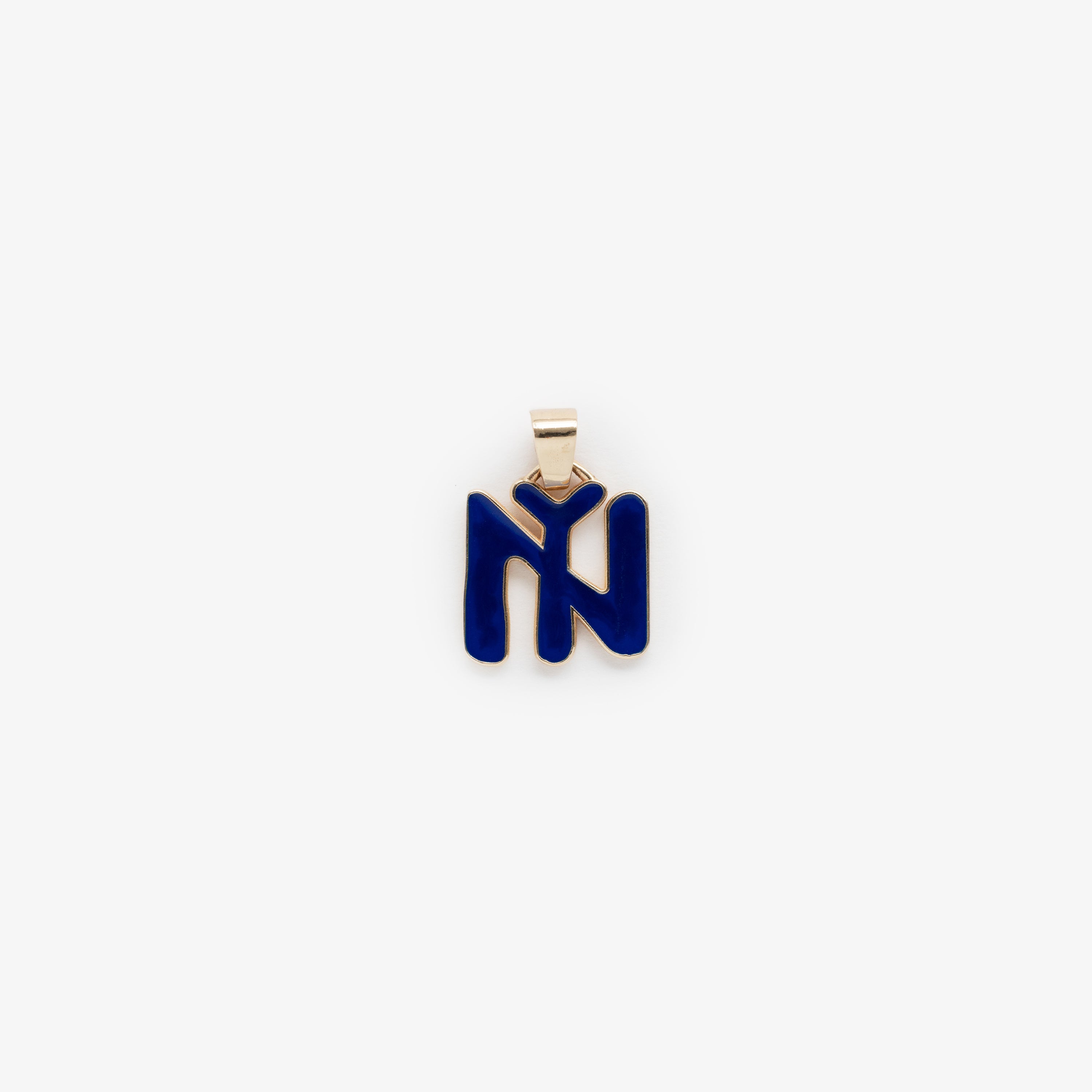 aim-leon-dore-14kt-gold-anh-nger-massivgold-pendant-mit-emaille image 1