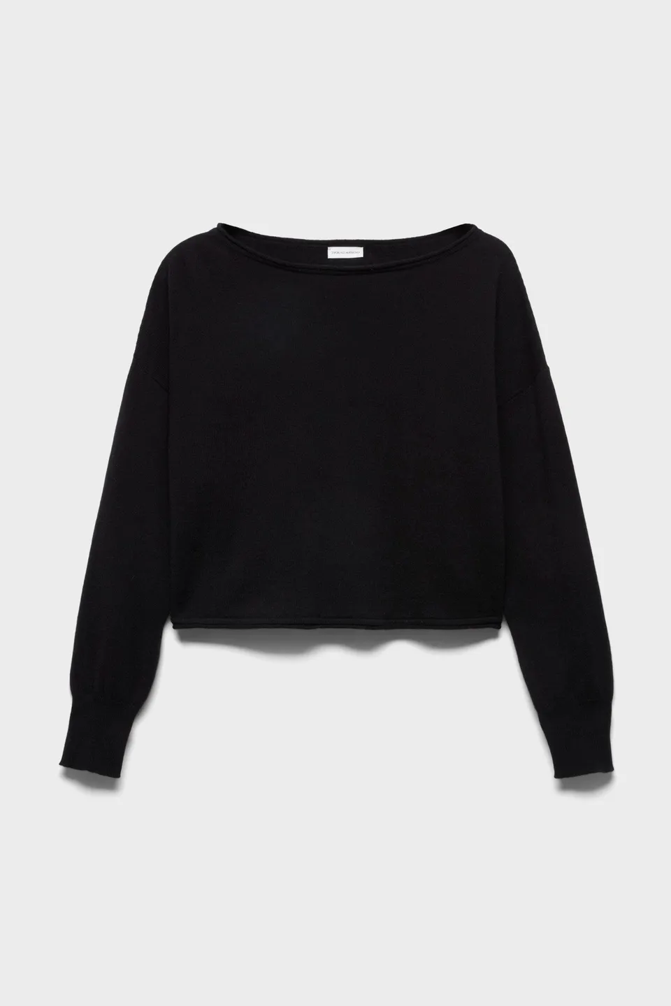 7-for-all-mankind-boat-neck-cropped-sweater-wool-eclipse-damen image 1