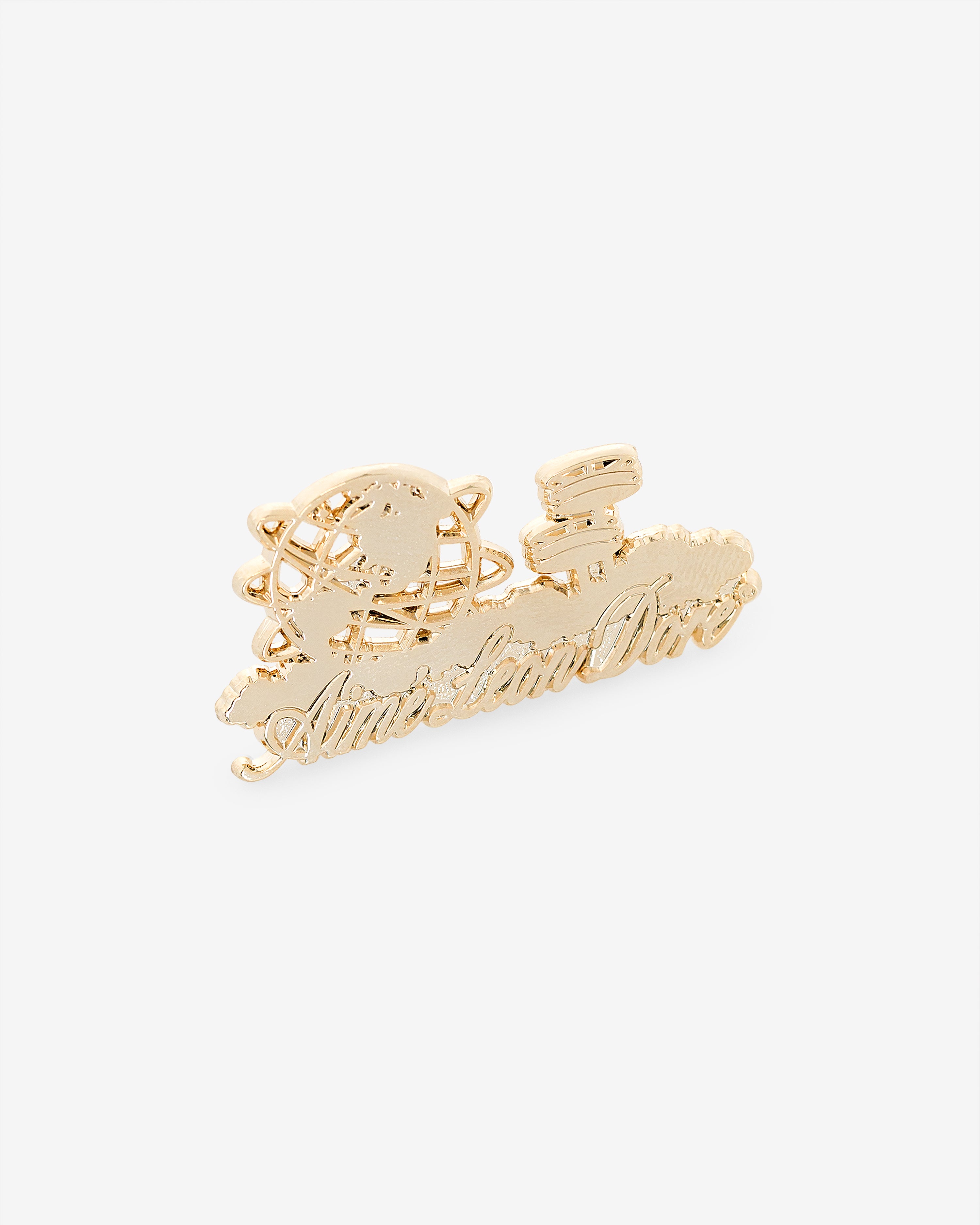 aim-leon-dore-ald-pin-goldfarbener-unisphere-messing-pin image 2