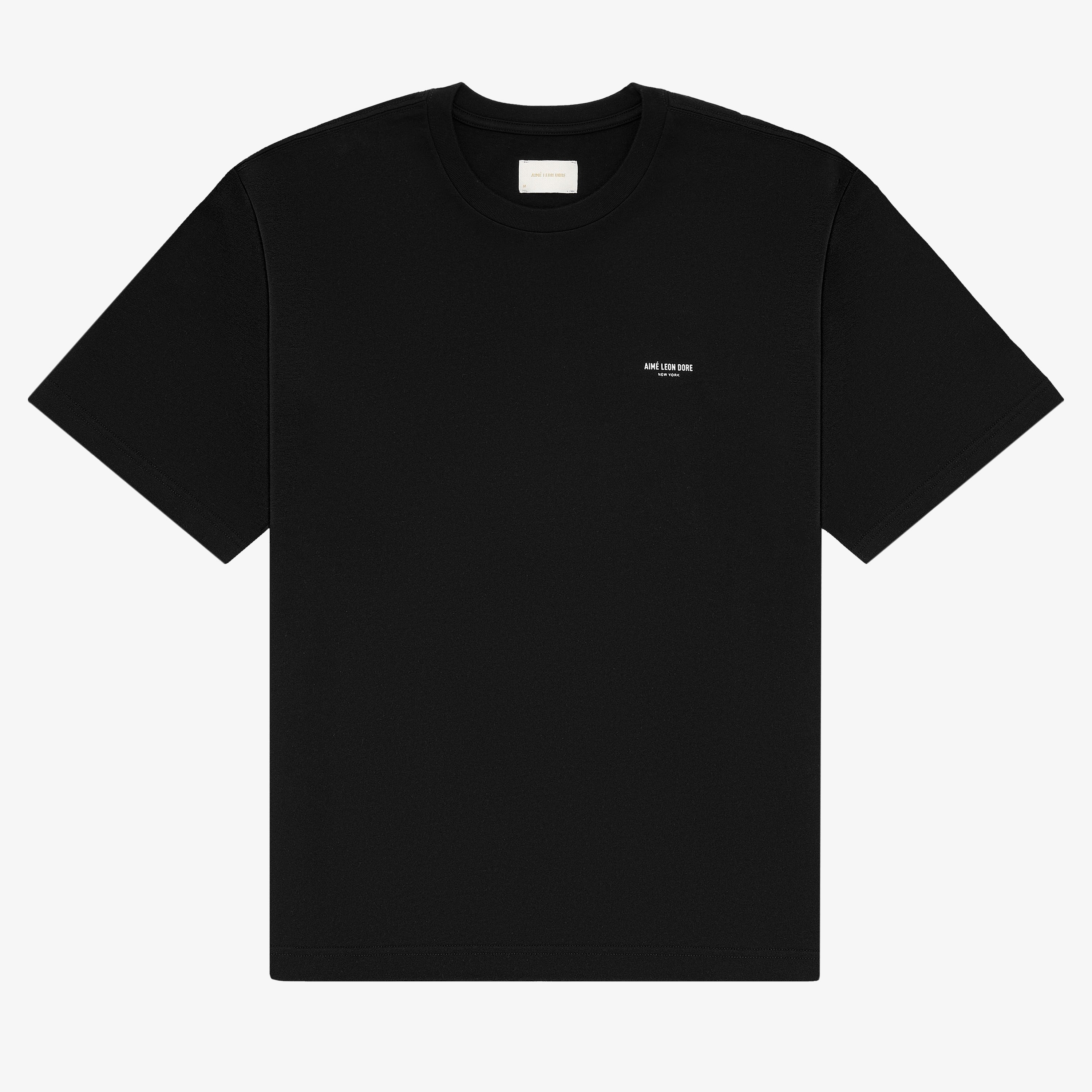 aim-leon-dore-micro-logo-tee-t-shirt-schwarz-boxy-fit image 1