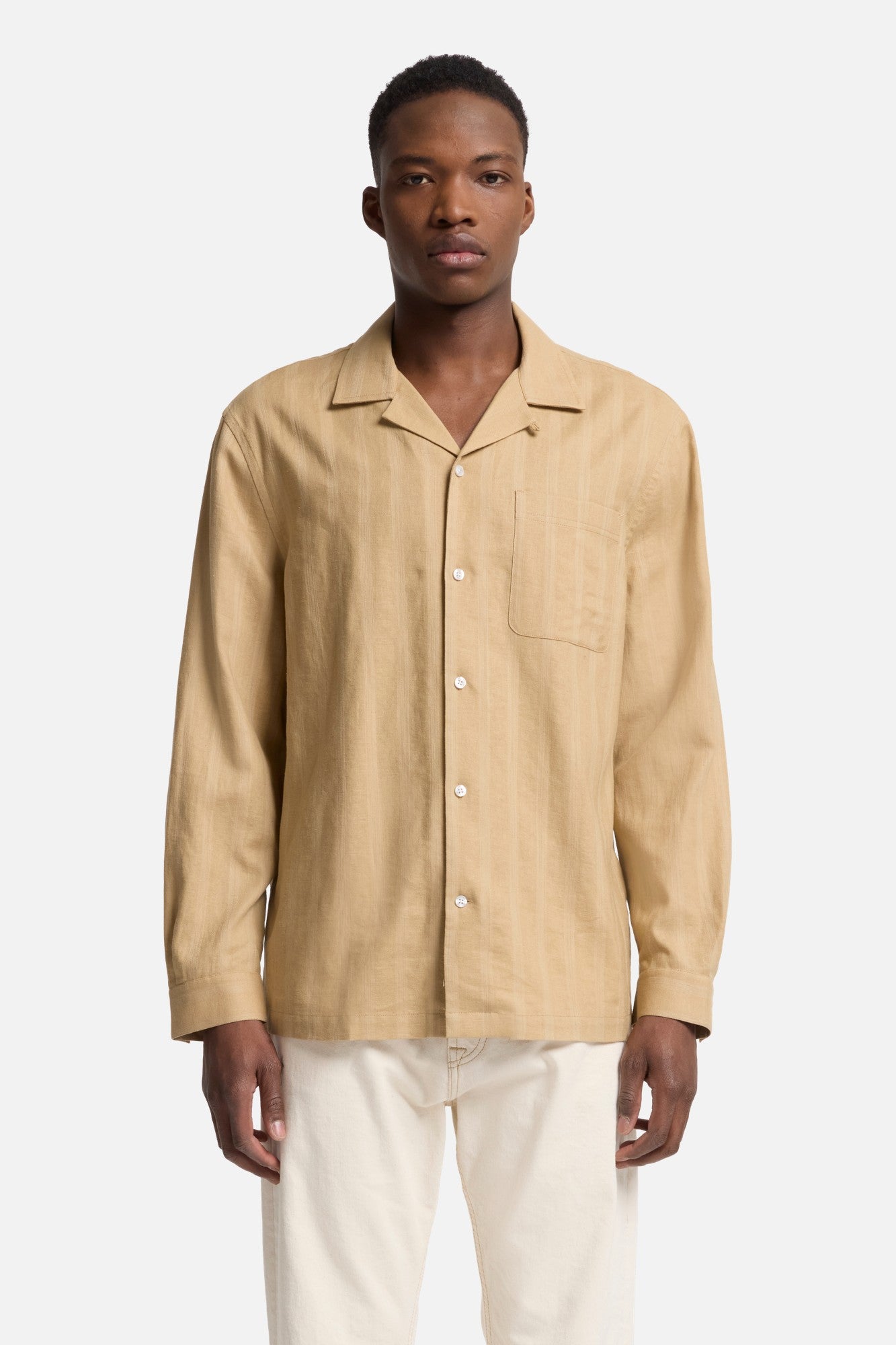 7-for-all-mankind-camp-hemd-leinen-mix-langarm-beige image 3