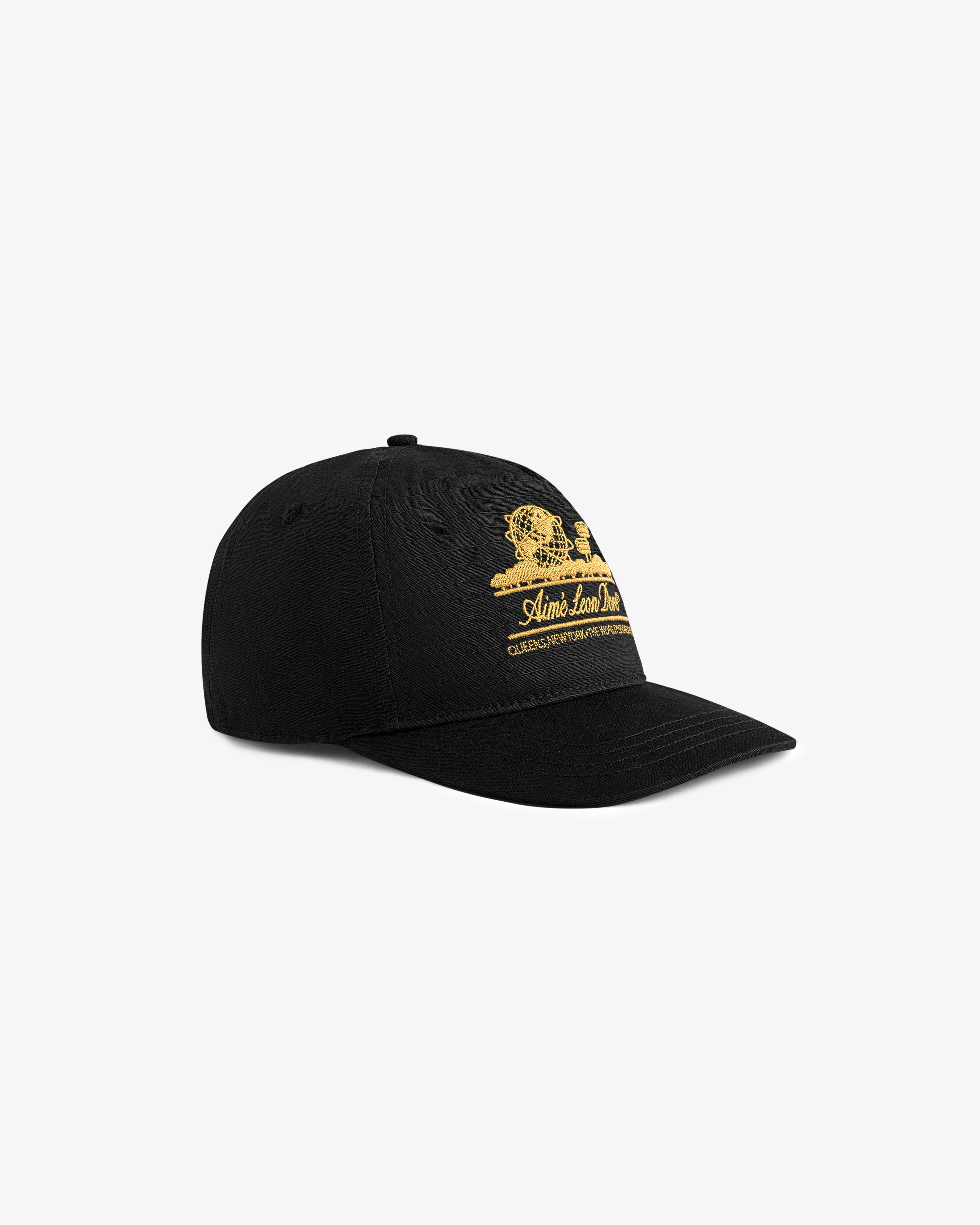 aim-leon-dore-unisphere-hat-5-panel-cap-schwarz image 3
