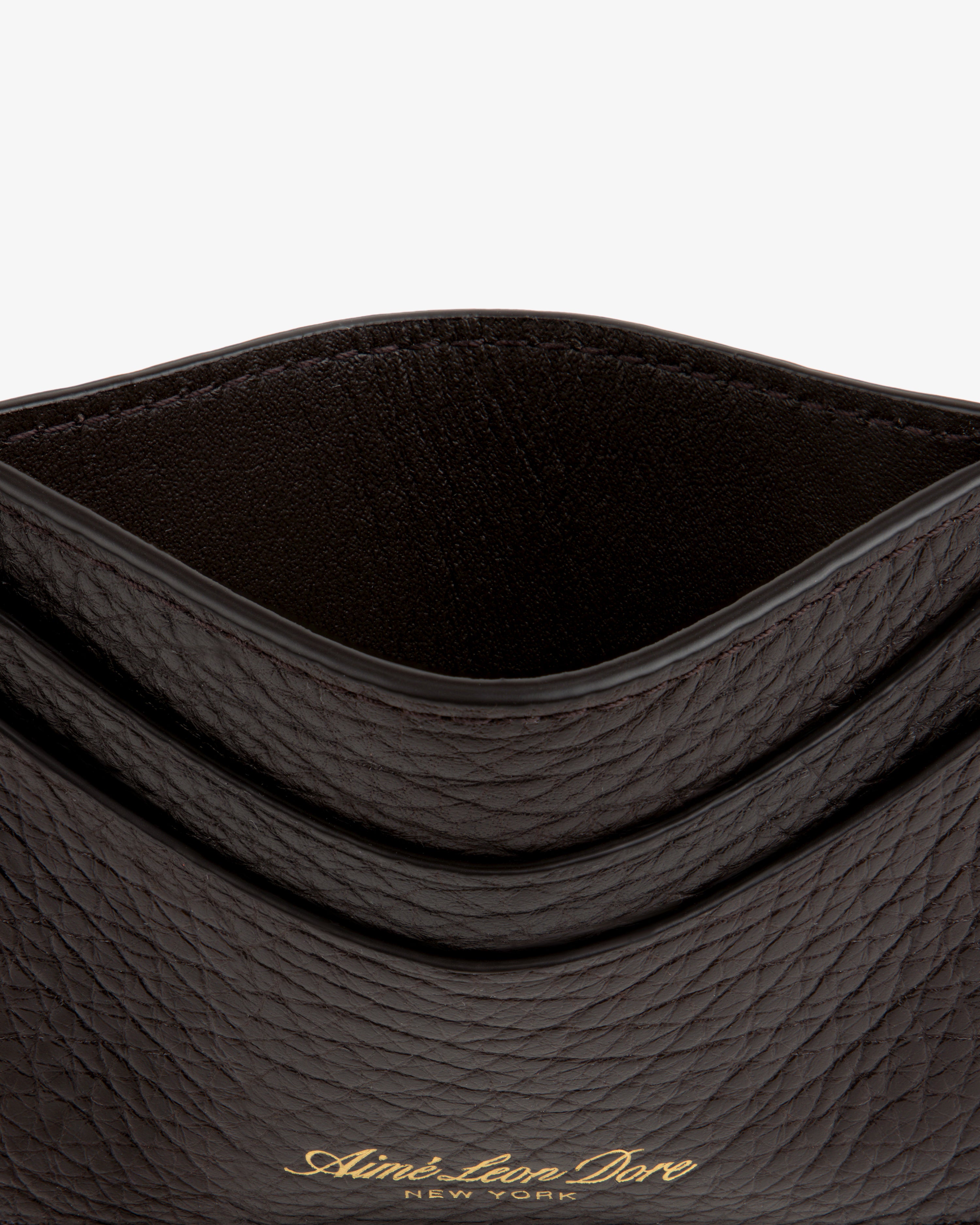 aim-leon-dore-tumbled-leather-card-holder-kartenetui-braun-italien-leder image 5