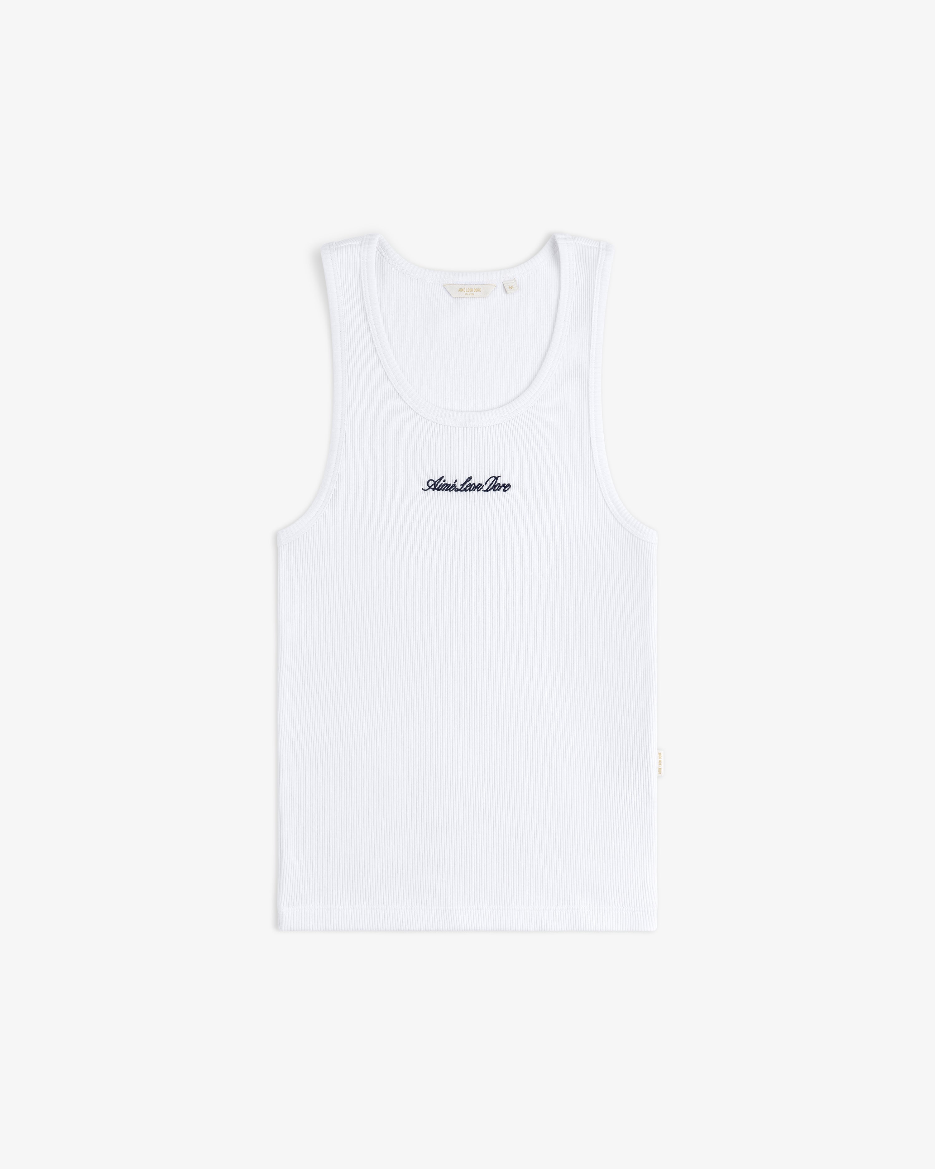aim-leon-dore-embroidered-logo-tank-top-wei-slim-fit image 2