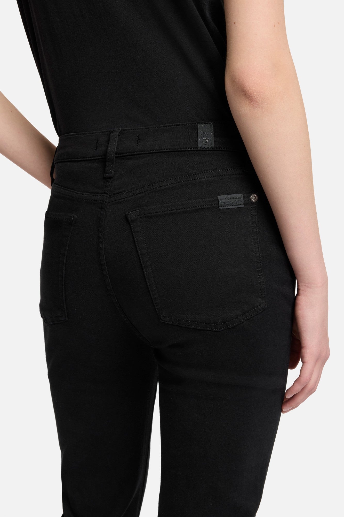 7-for-all-mankind-slim-illusion-high-waist-ali-flare-jeans-schwarz image 4