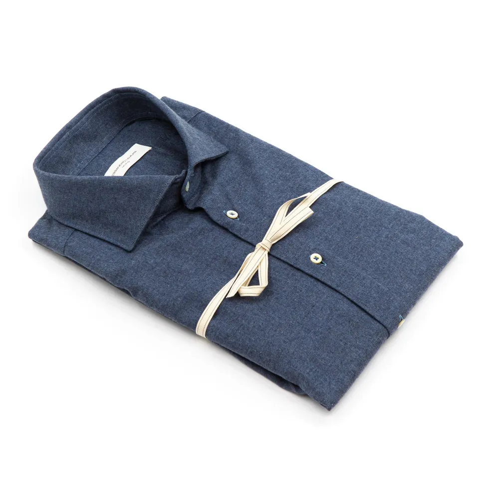 alessandro-lamura-camicia-hemd-dunkelblau-flanell image 1