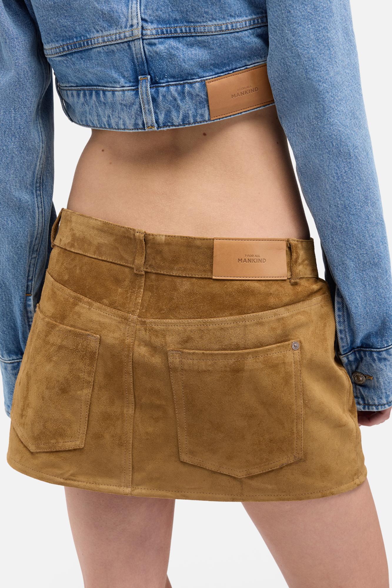 7-for-all-mankind-suede-mini-skirt-tobacco-minirock image 4