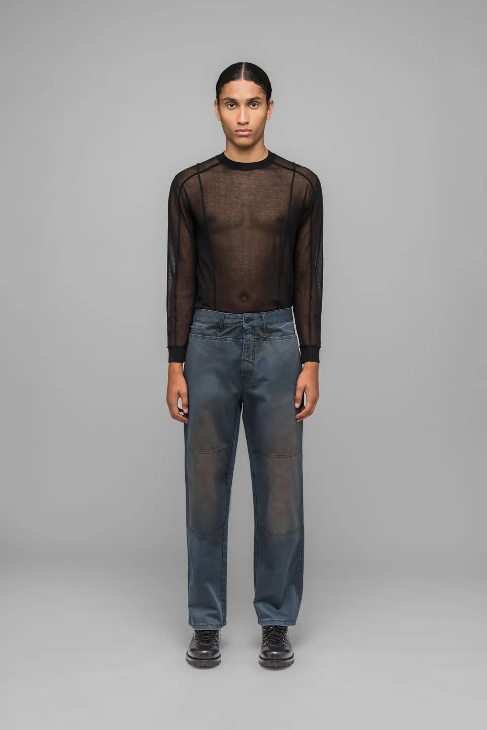032c-workwear-pants-5-pocket-hose-mit-stone-wash-und-logo-stick image 1