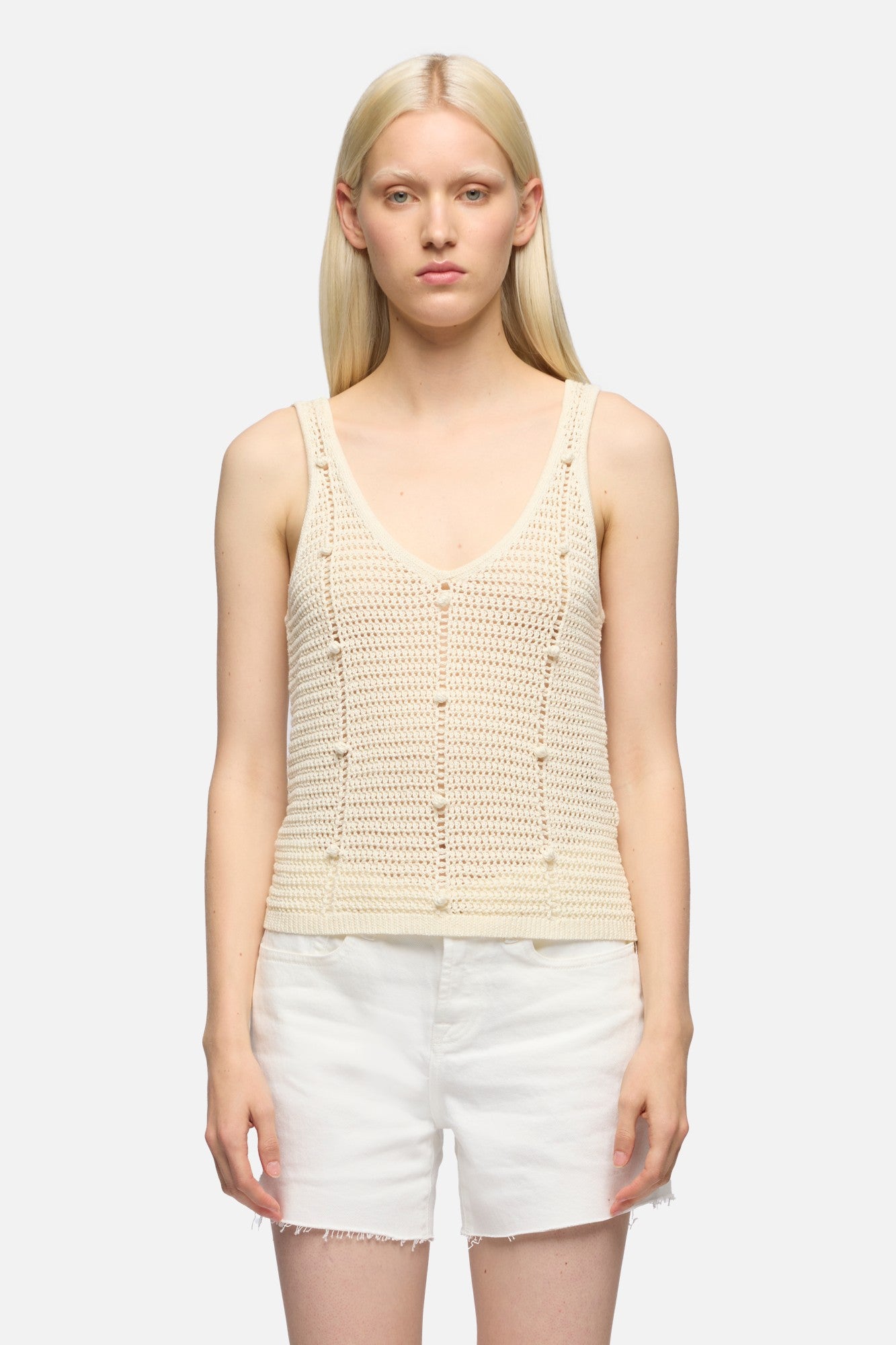 7-for-all-mankind-bobble-tank-stricktop-in-ecru image 3