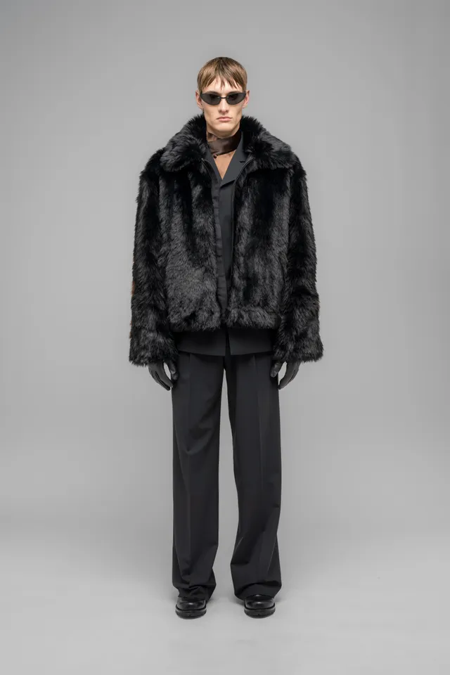 032c-muddy-faux-fur-blouson-jacke image 1