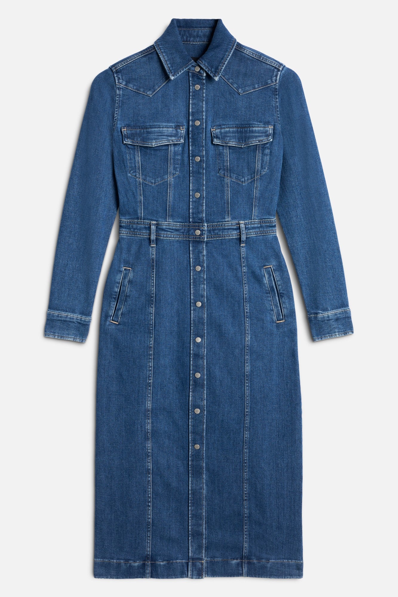 7-for-all-mankind-left-hand-luxe-kleid-missy-damen image 1